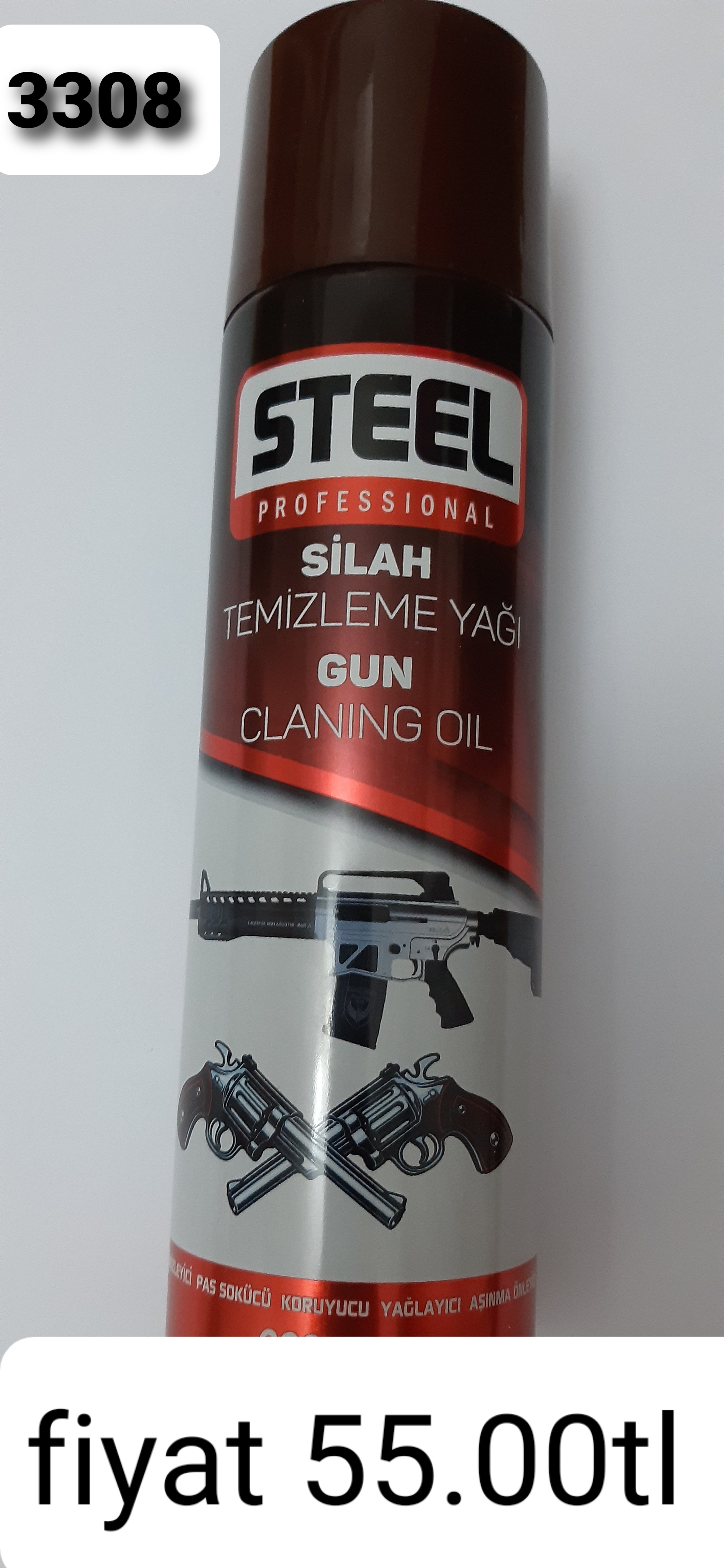 Steel.Silah Temizleme Spreyi 3308