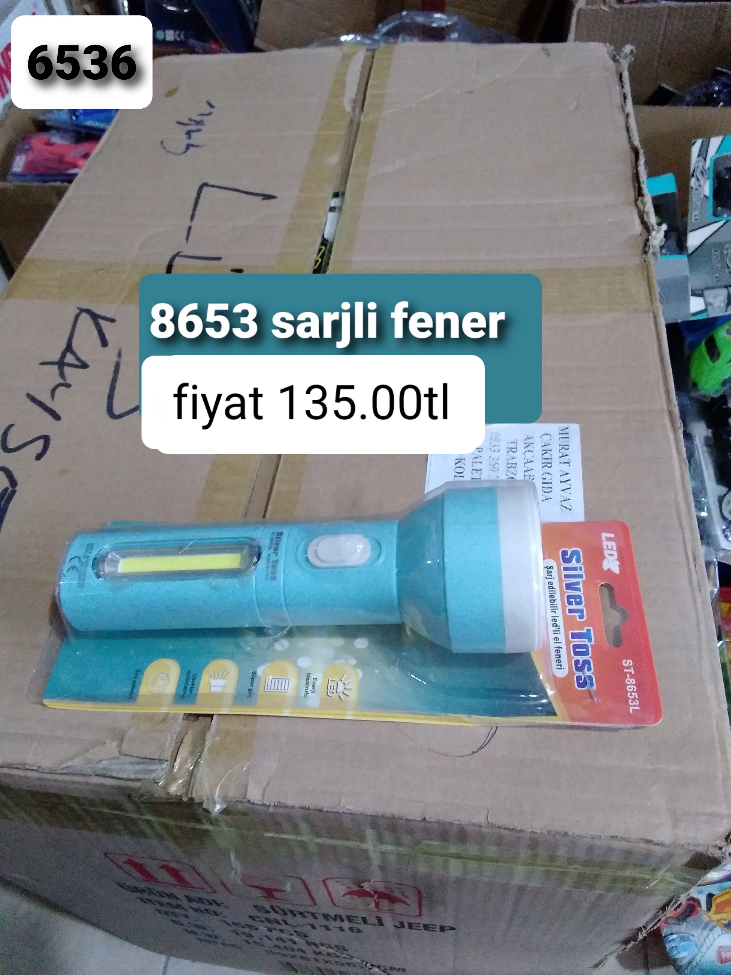 Şarjlı El Feneri 8653