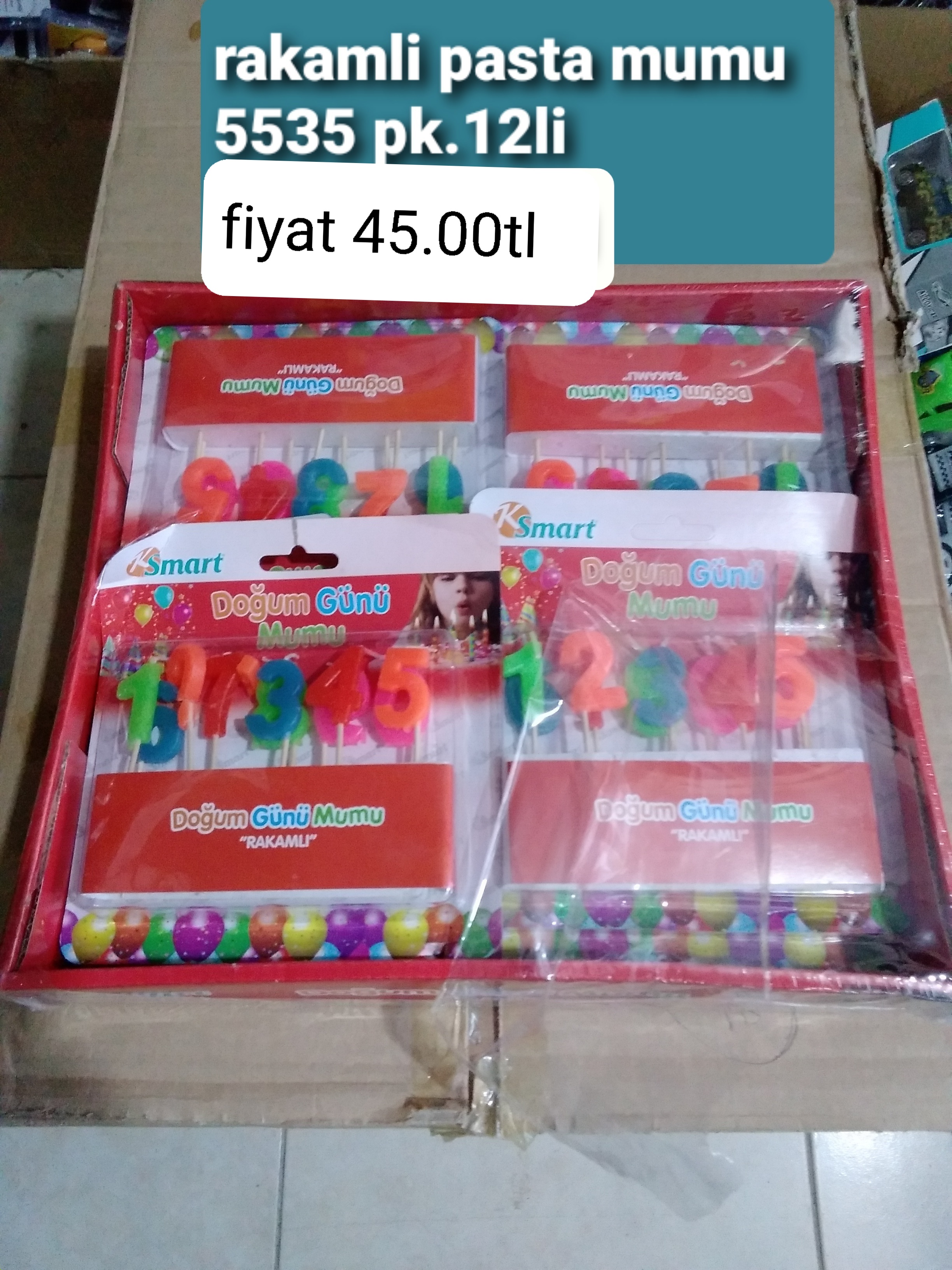 Rakamlı Doğum Günü Mumu 5535