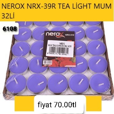 NEROX NRX-39R TEA LIGHT MUM 32'LI