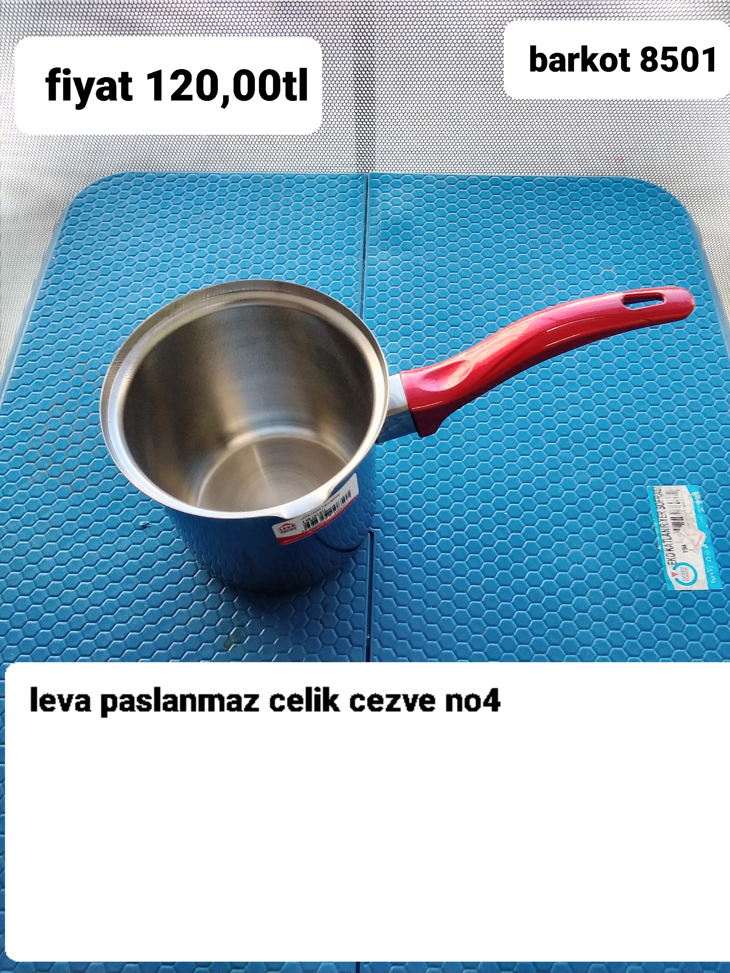 LEVA PASLANMAZ ÇELIK CEZVE NO:4 8501