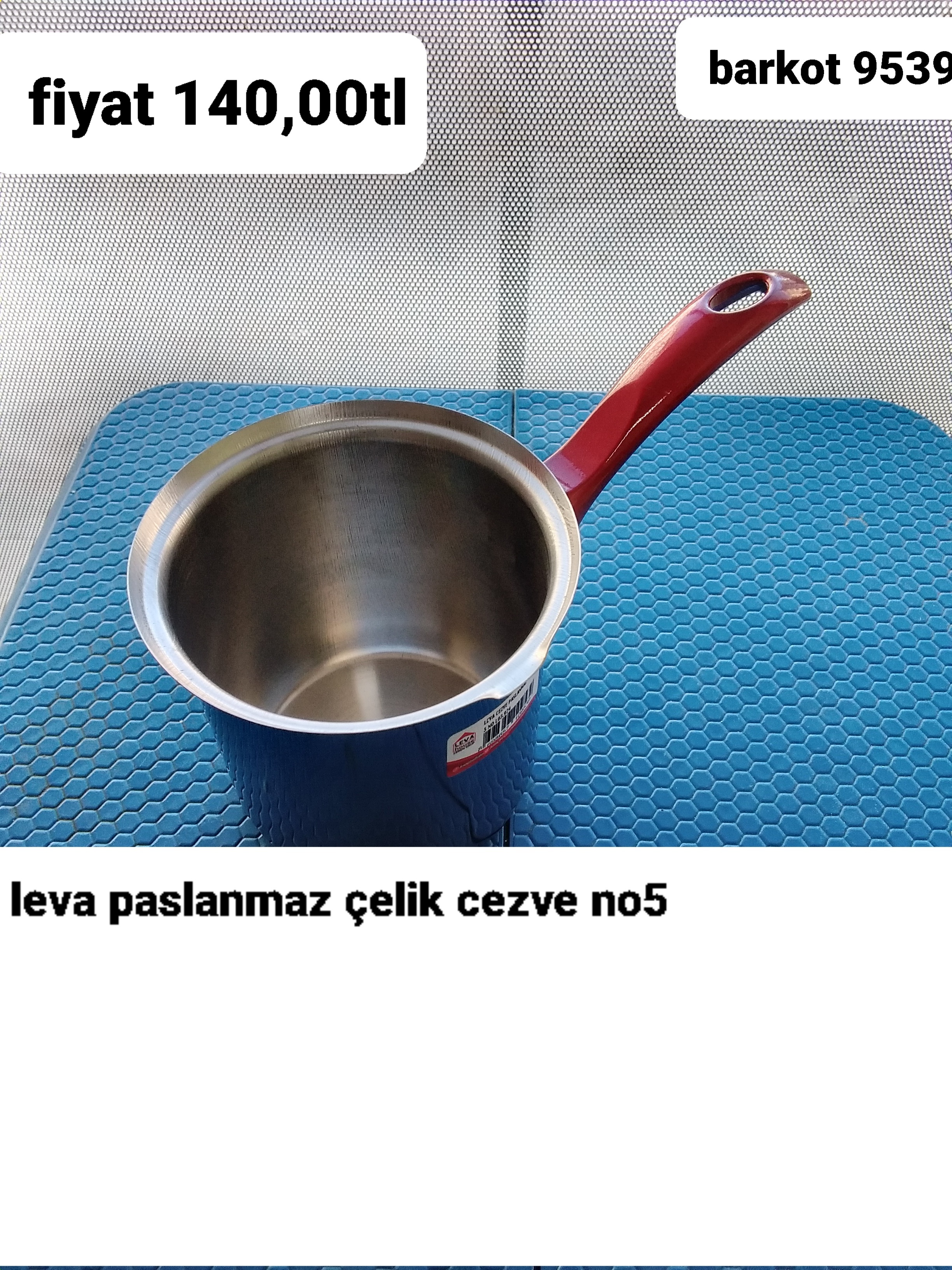 LEVA PASLANMAZ ÇELIK CEZVE NO:5 9539