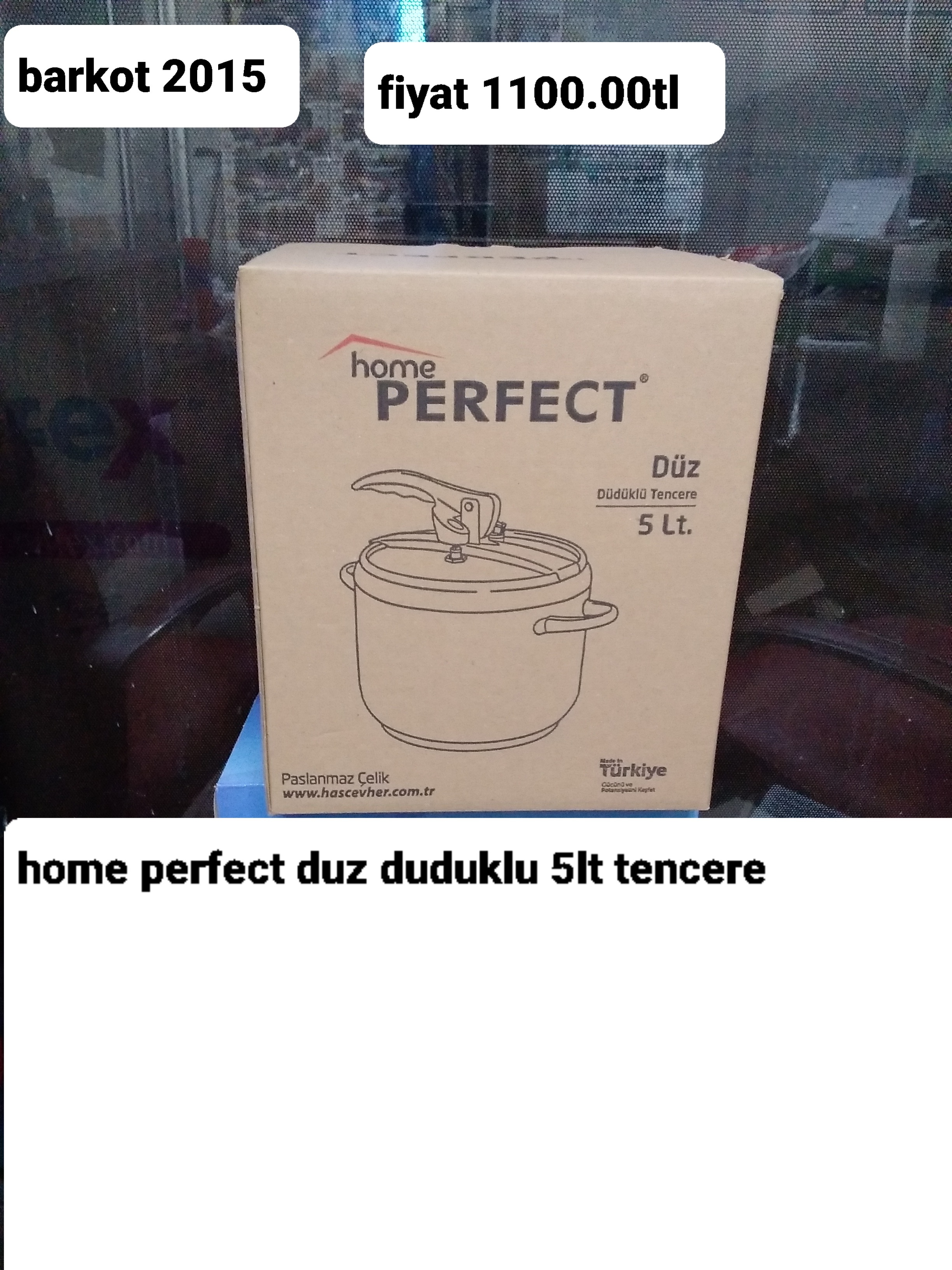 HOME PERFECT DUZ DÜDÜKLÜ 5 LT TENCERE 2015
