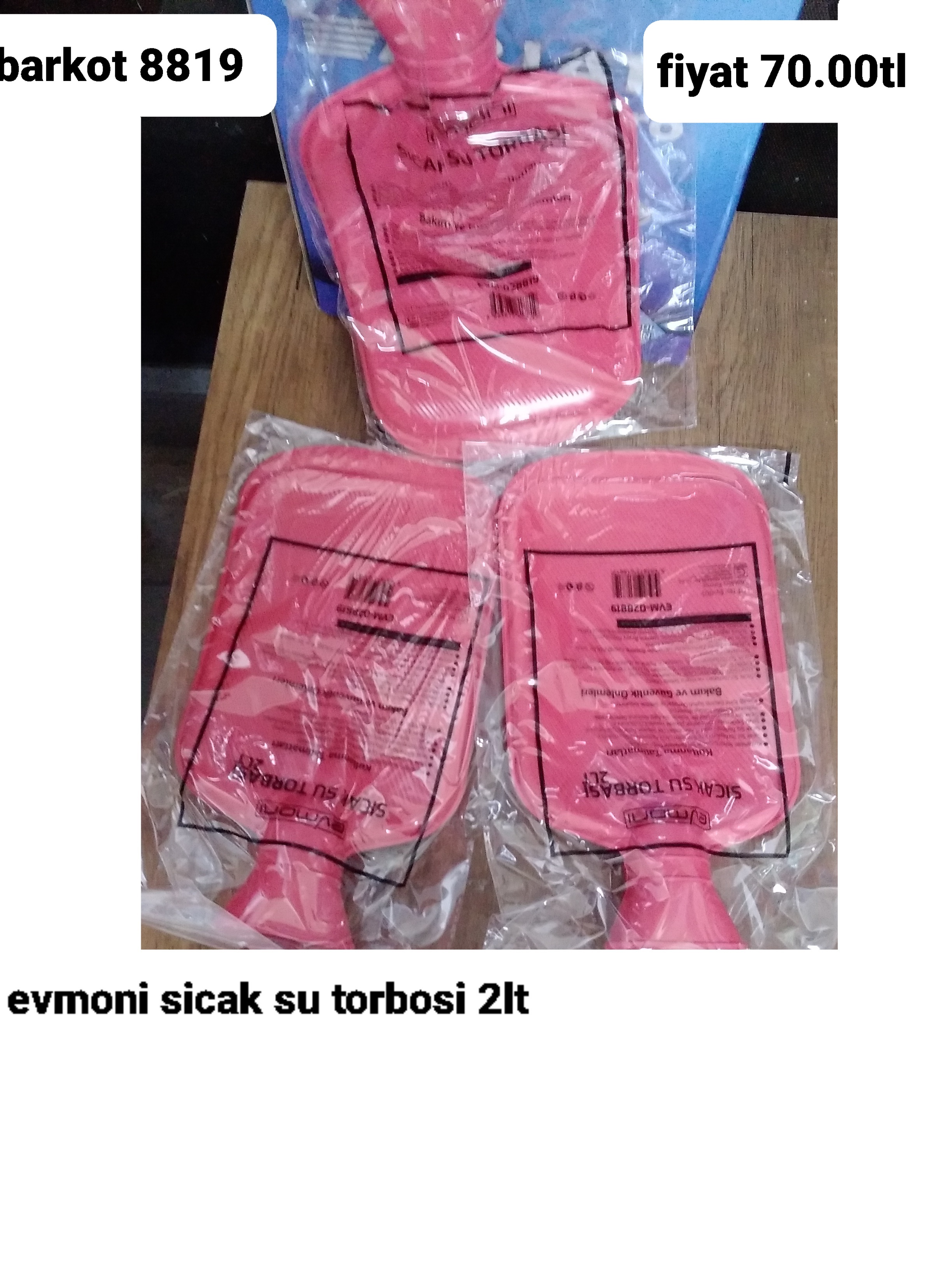 EVMONİ SICAK SU TORBASI 2LT 8819