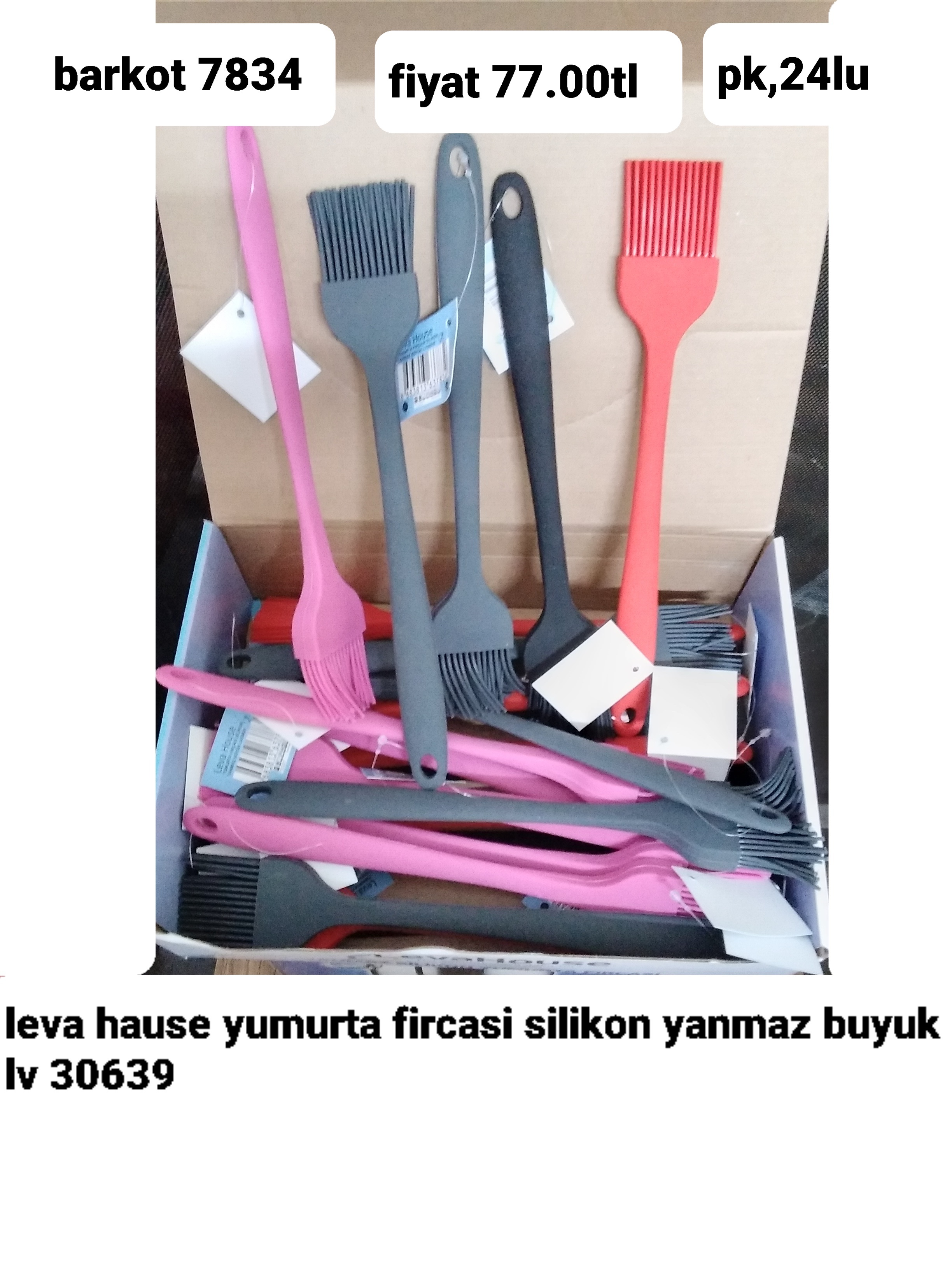 LEVA HAUSE SİLİKON YUMURTA FIRÇASI BÜYÜK PK24 LÜ  7834