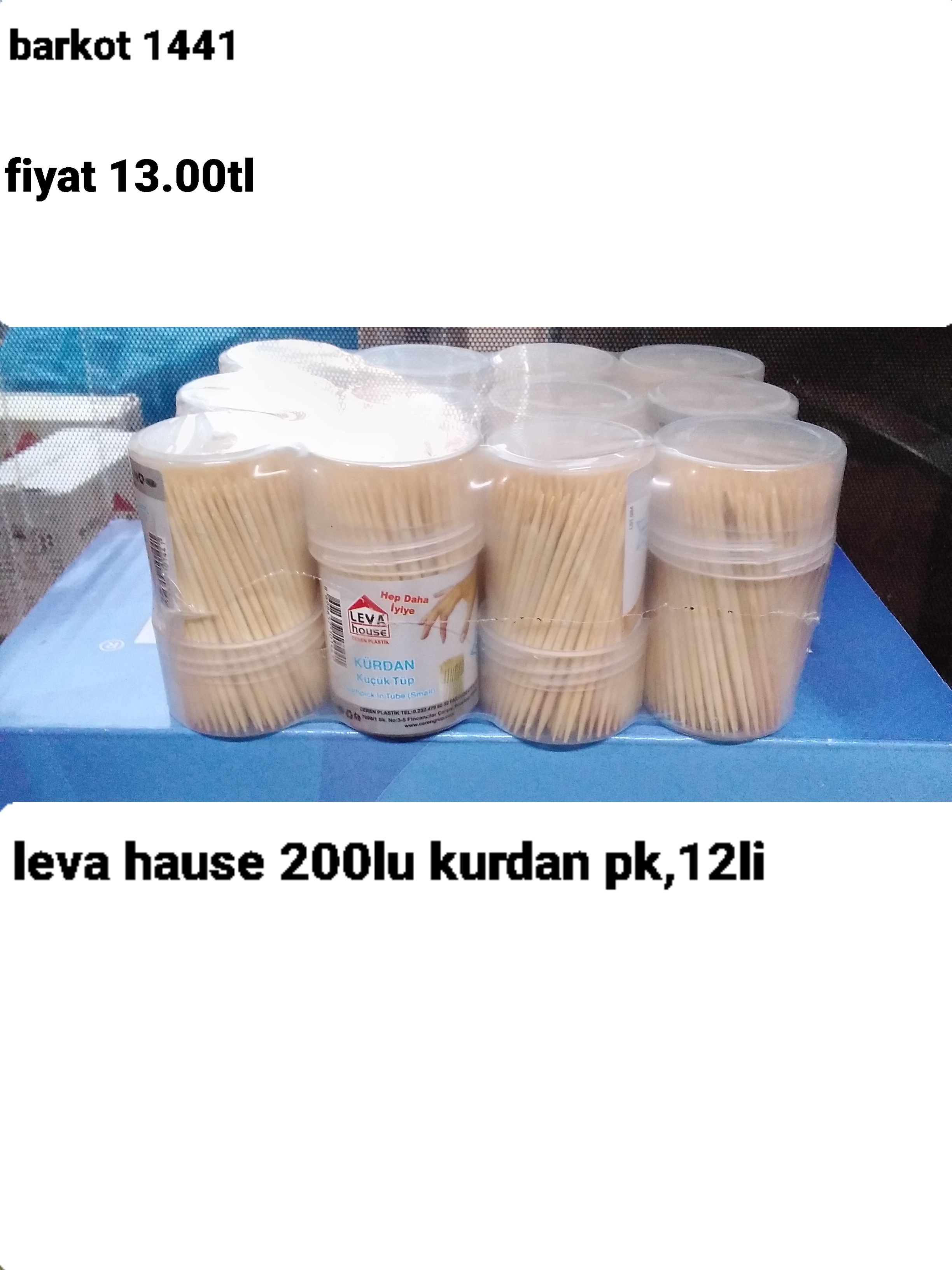 LEVA HOUSE 200 LÜ KÜRDAN PK 12 Lİ  1441 