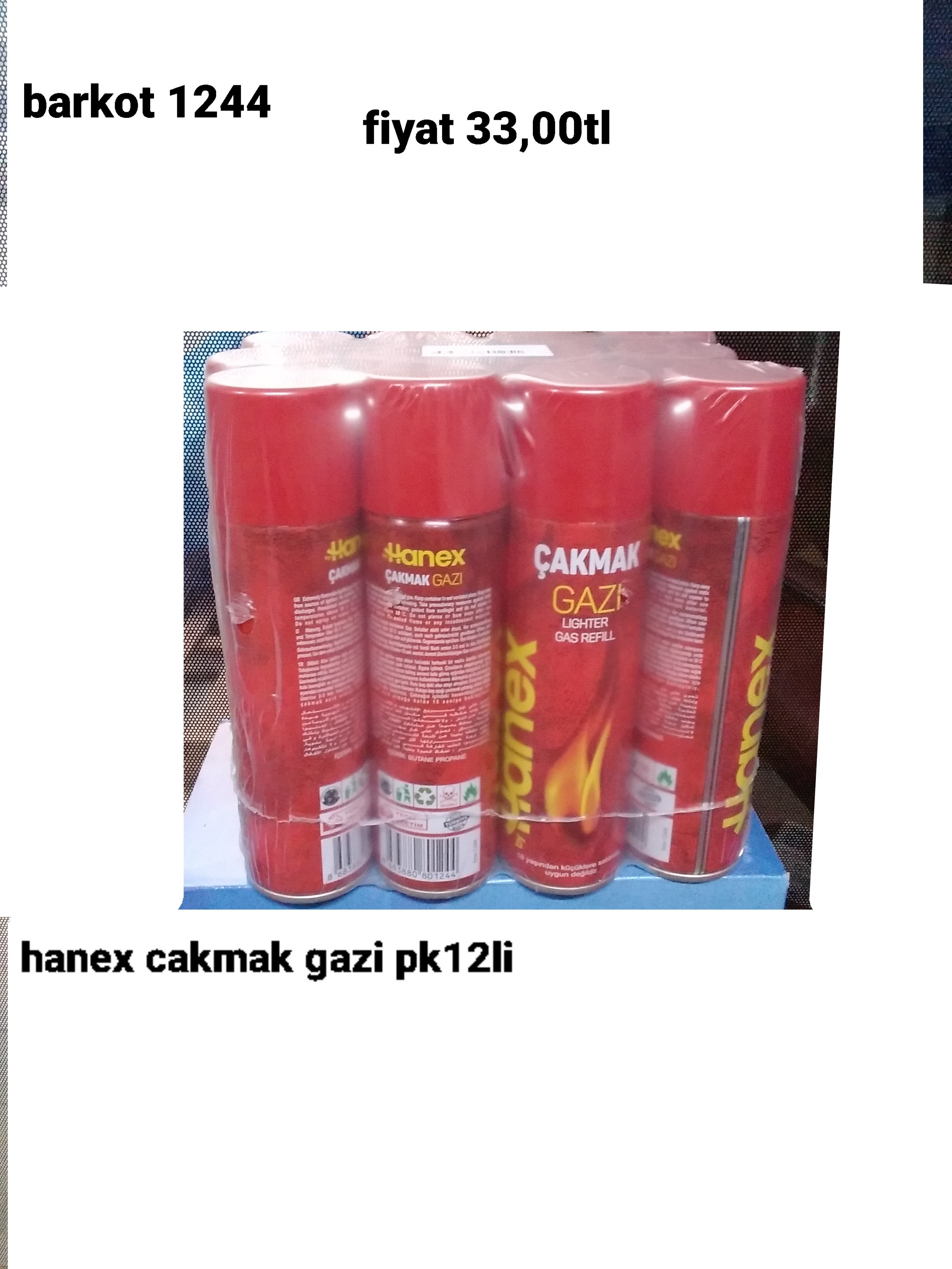 HANEX ÇAKMAK GAZI PK 12 Lİ 