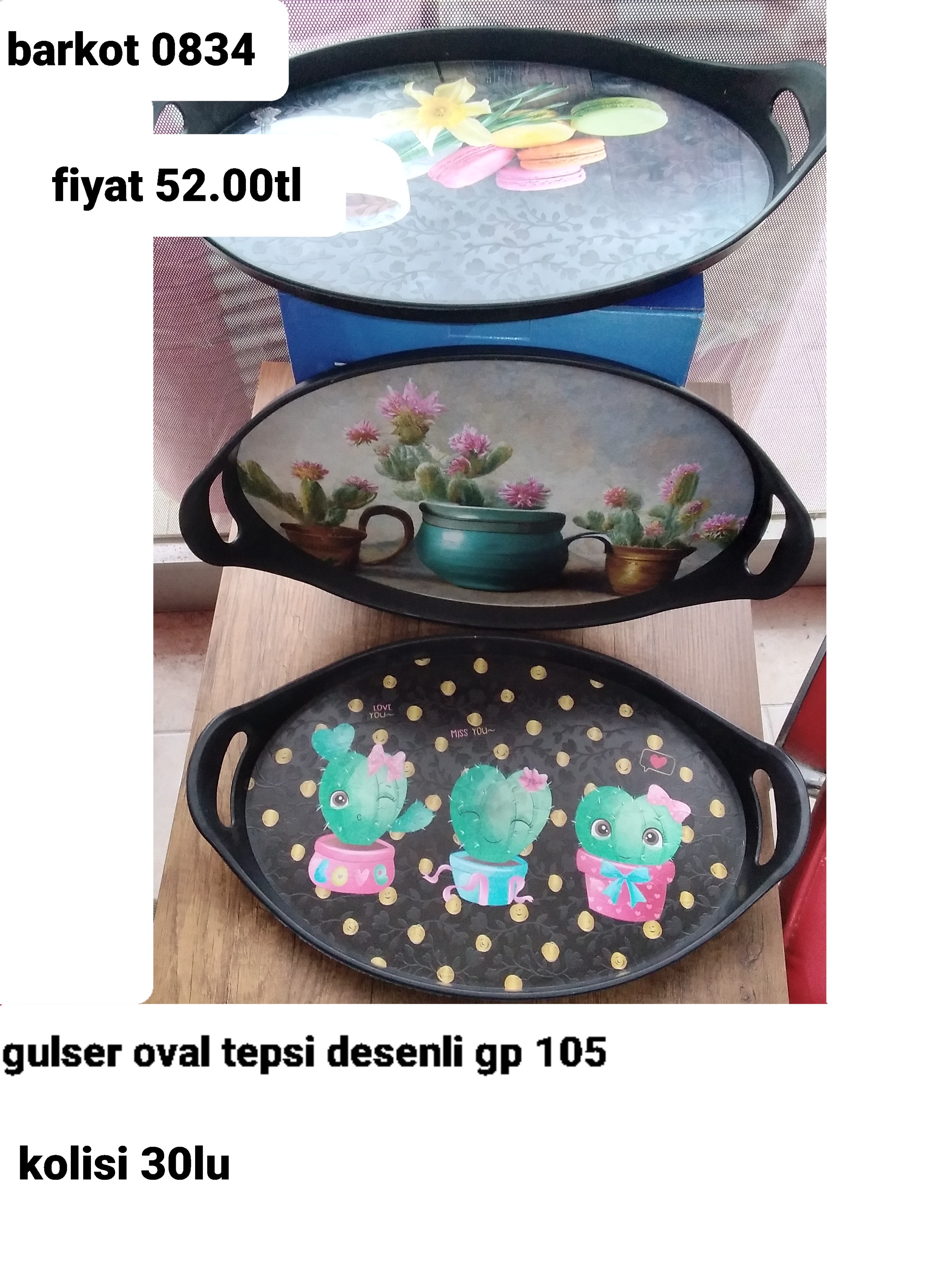 GULSER OVAL TEPSİ DESENLİ 0834