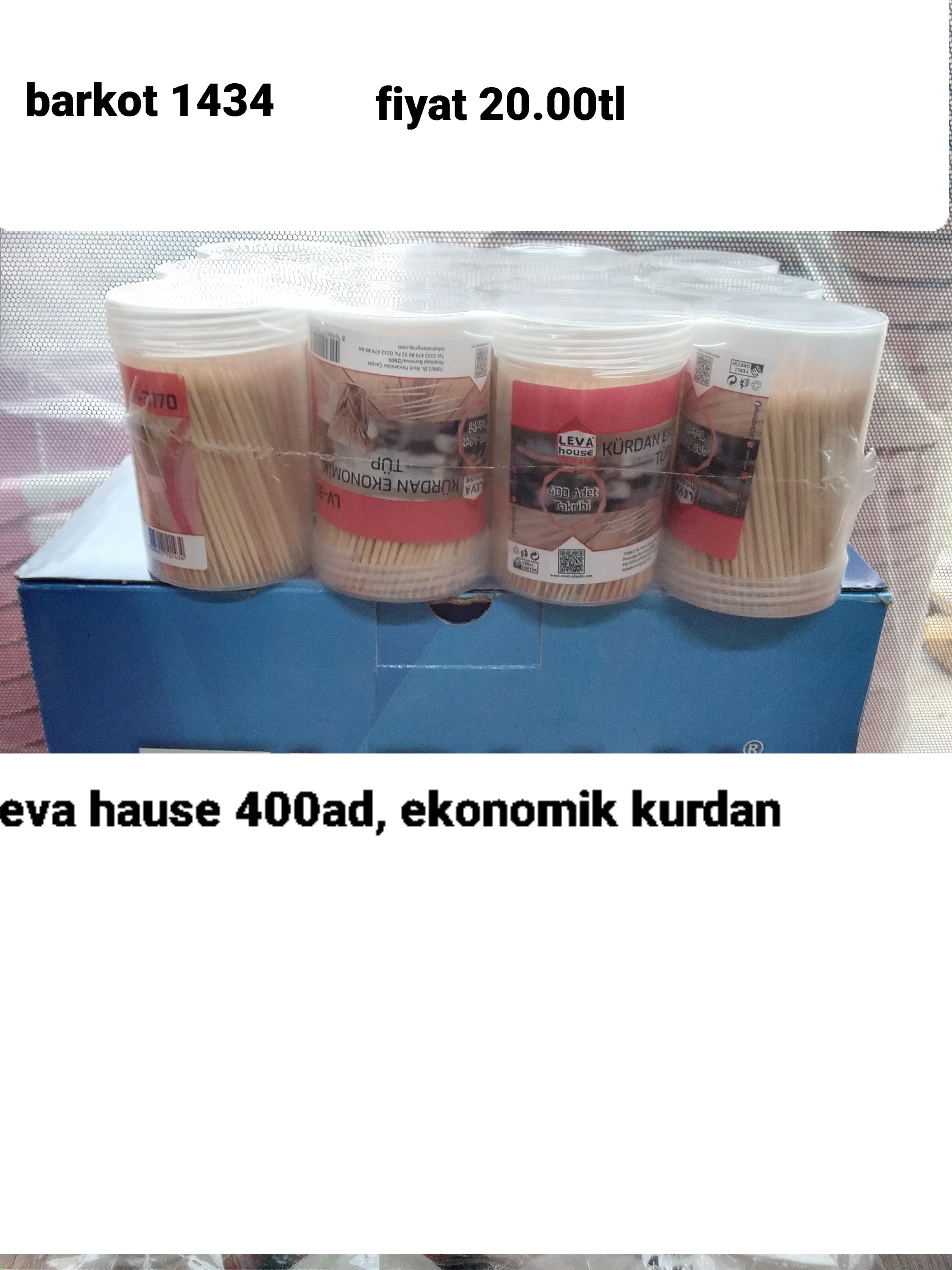 LEVA HOUSE 400 ADET  EKONOMİK KÜRDAN 1434