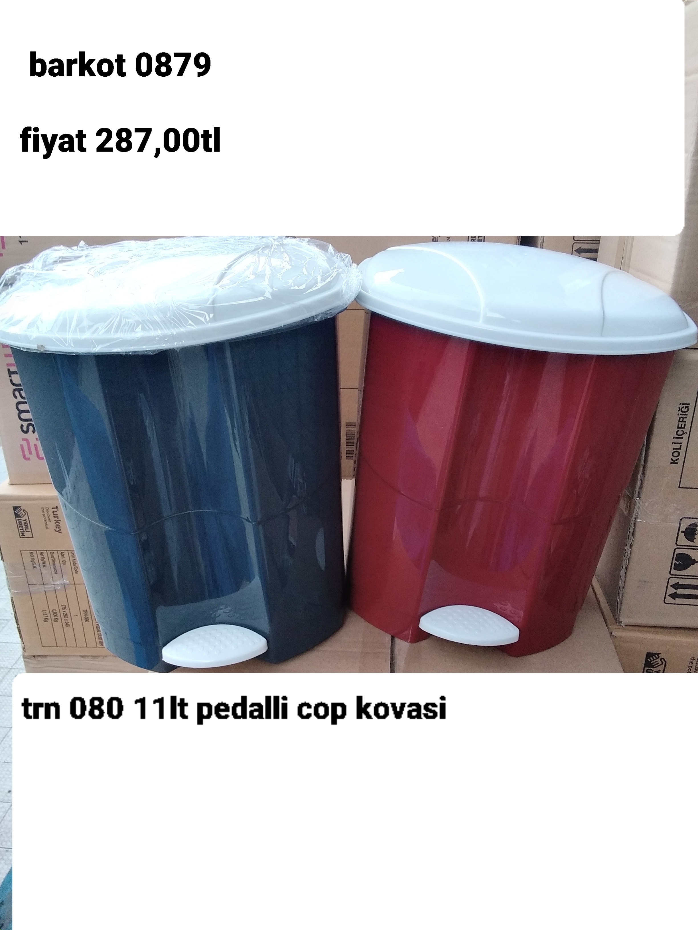 TRN 080 11LT PEDALLI ÇÖP KOVASI  0879 