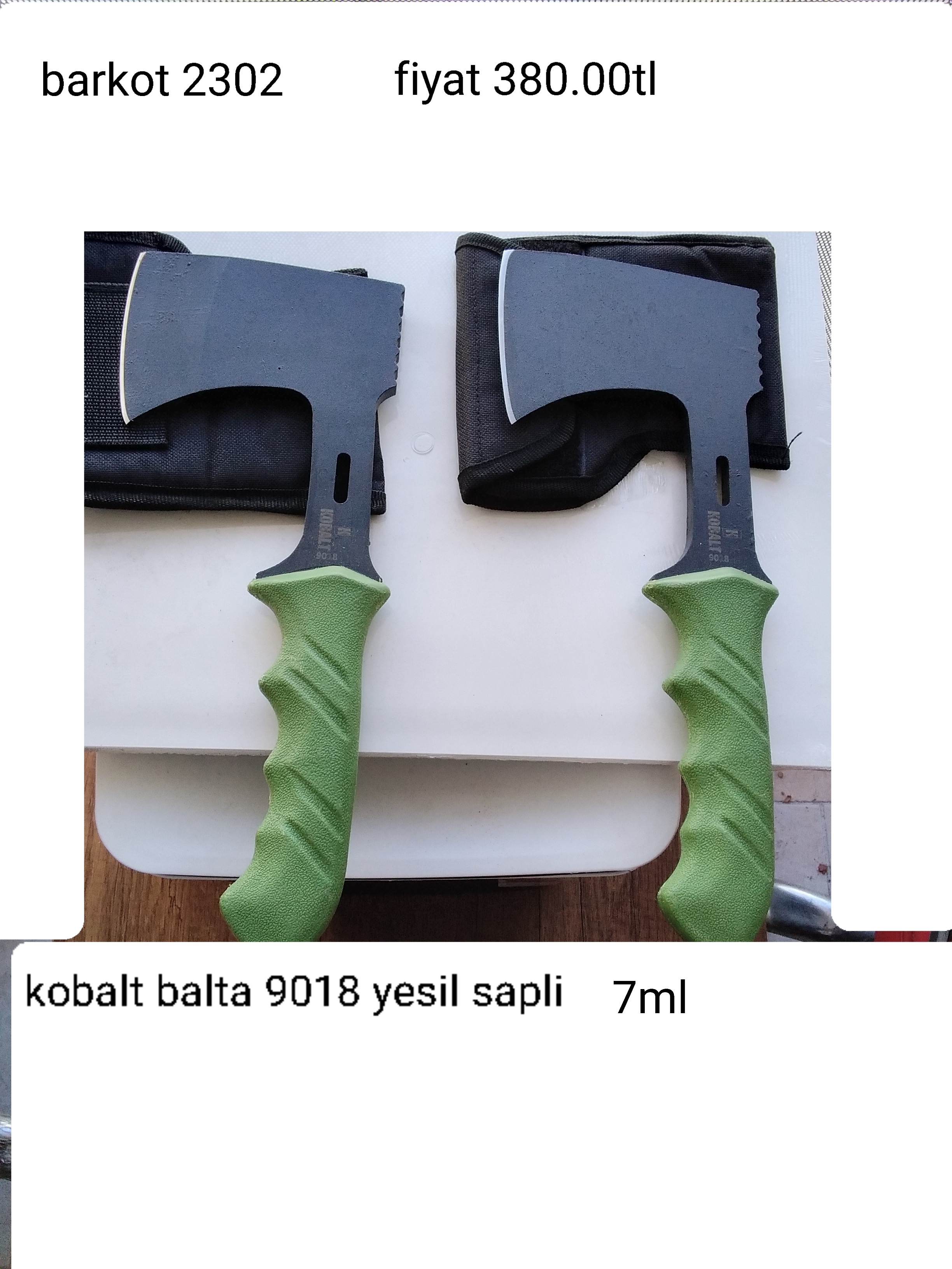 KOBALT BALTA  9018 YEŞİL SAPLI 7ML  2302
