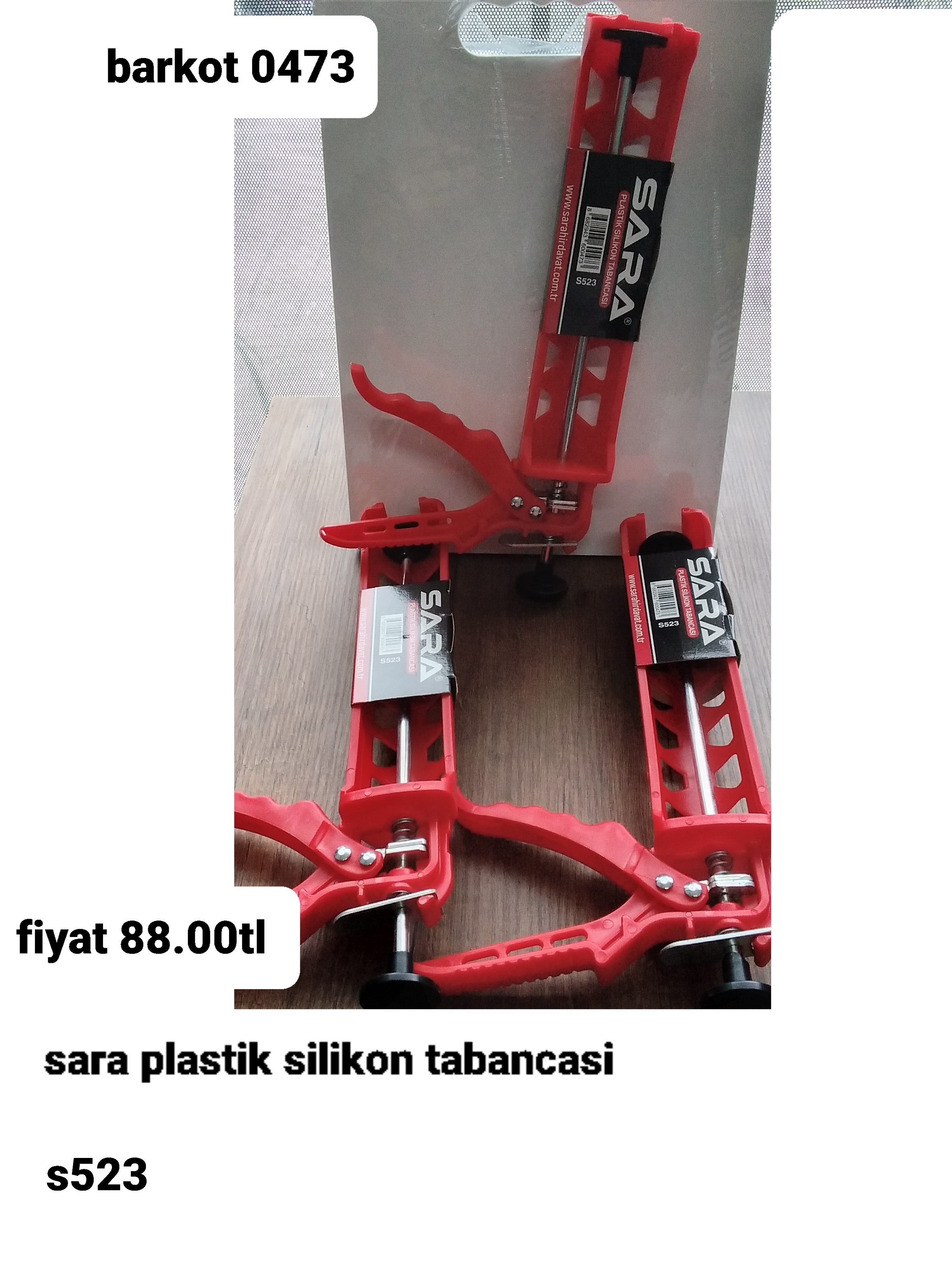 SARA PLASTİK SİLİKON TABANCASI  0473 
