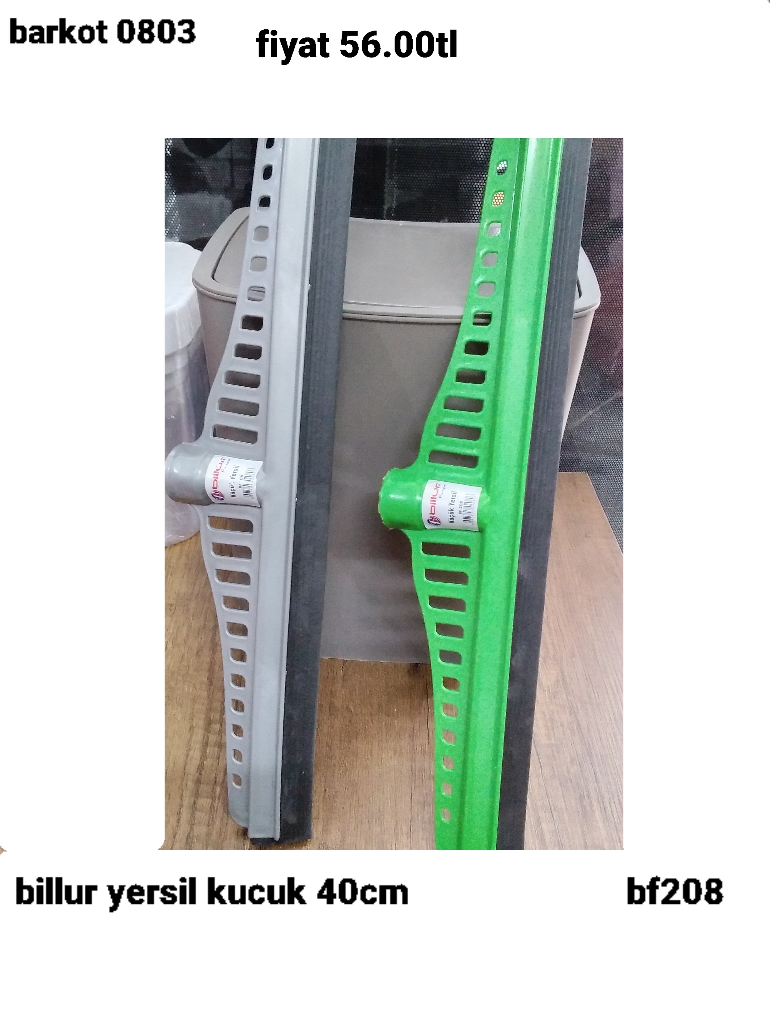 BİLLUR YERSİL KÜÇÜK 40CM   0803