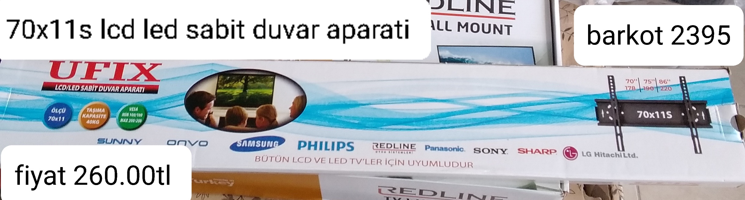 70*11 LCD LED SABİT DUVAR APARATI 2395