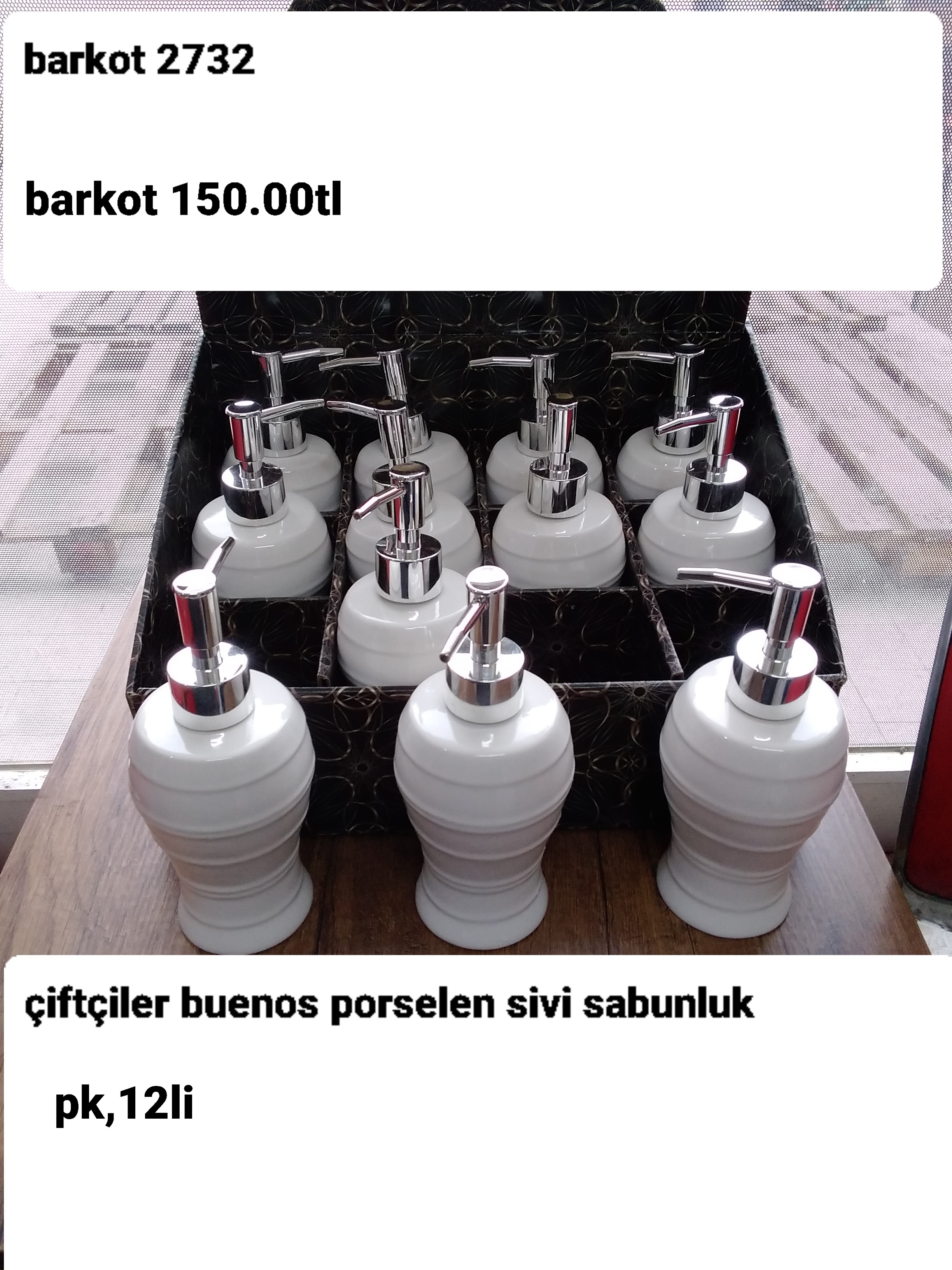 ÇİFTÇİLER BUENOS PORSELEN SIVI SABUNLUK 2732