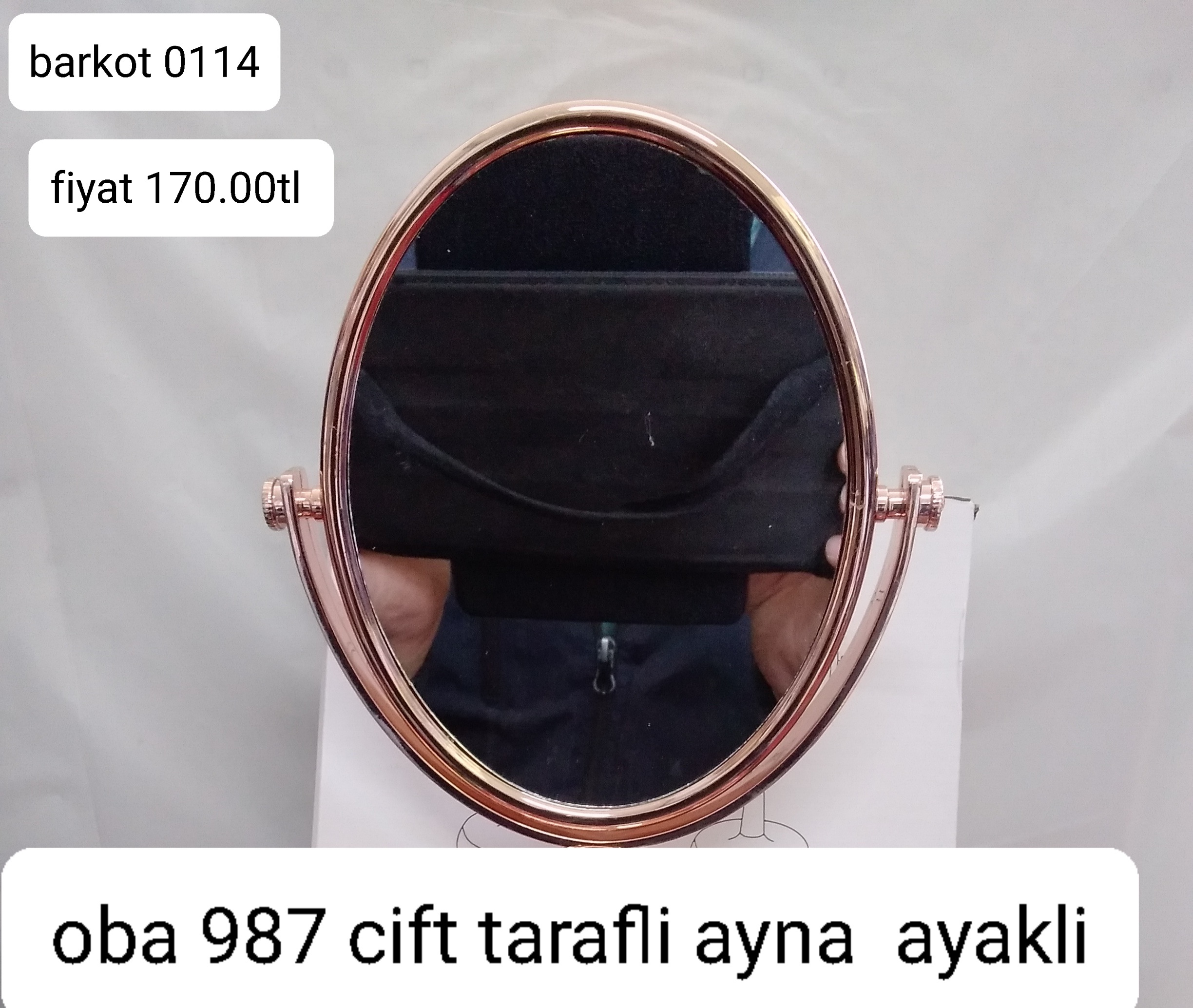 OBA 987 ÇİFT TARAFLI AYNA AYAKLI 0114