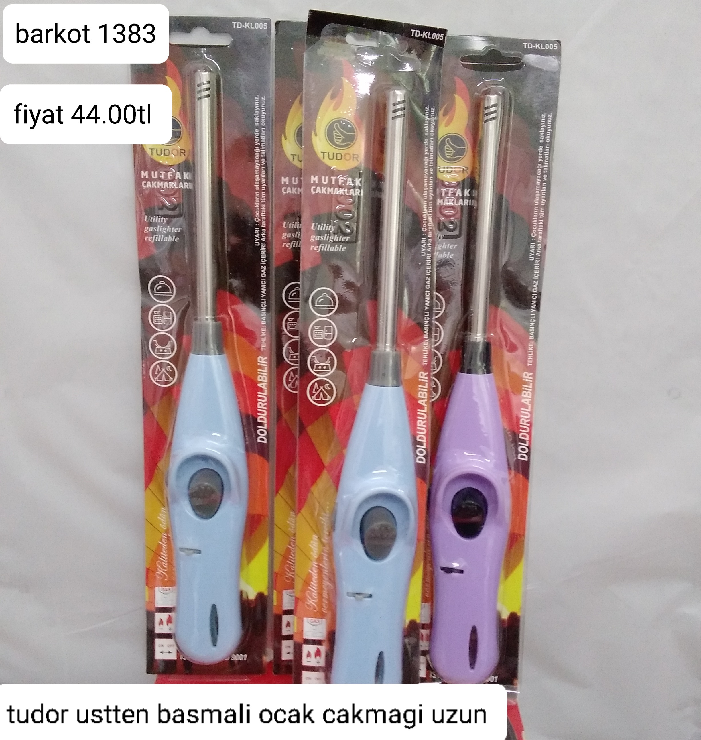 TUDOR ÜSTTEN BASMALI OCAK ÇAKMAĞI UZUN 1383