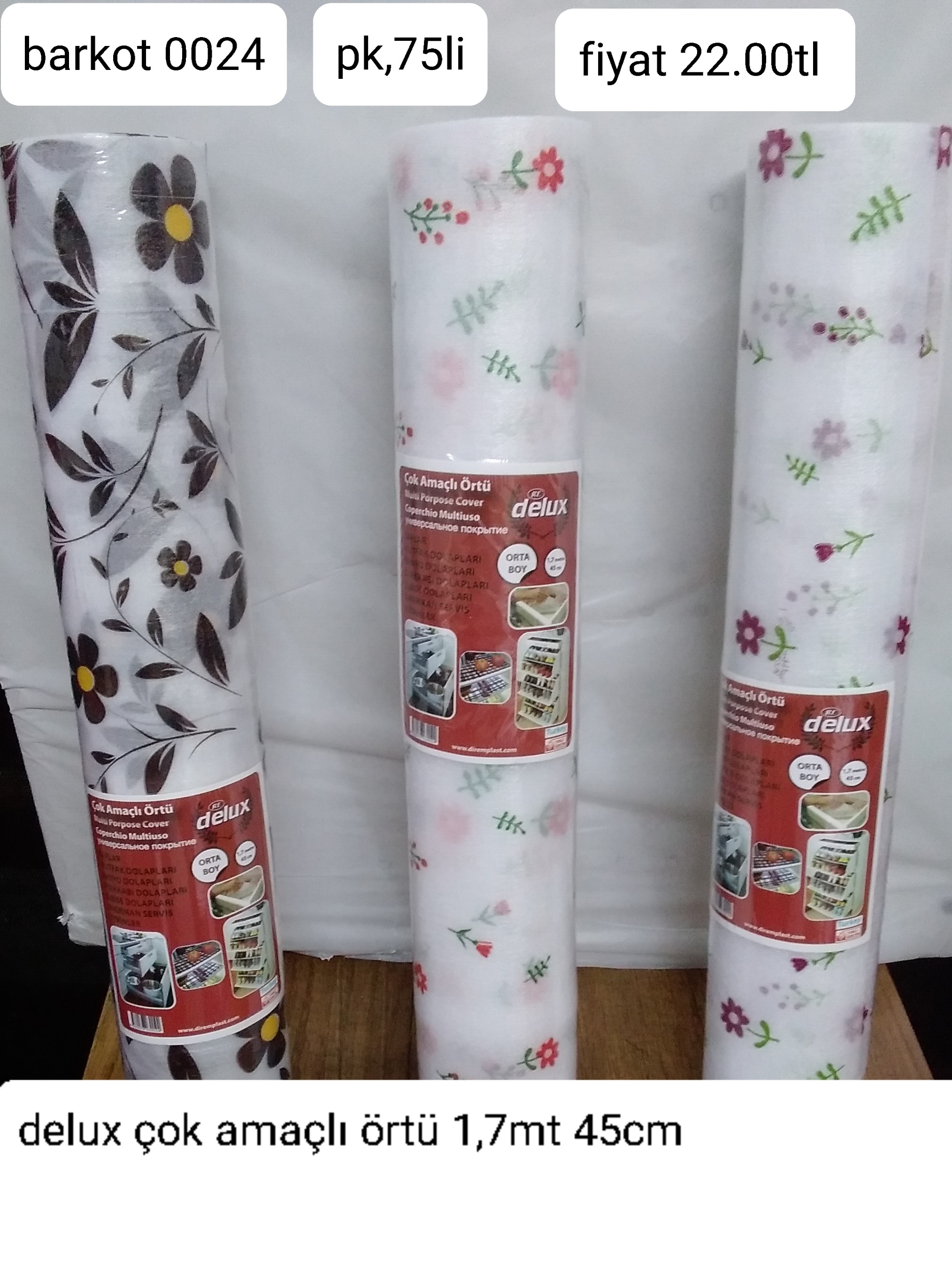 DELUX ÇOK AMAÇLI ÖRTÜ 1,7M 45 CM  0024 