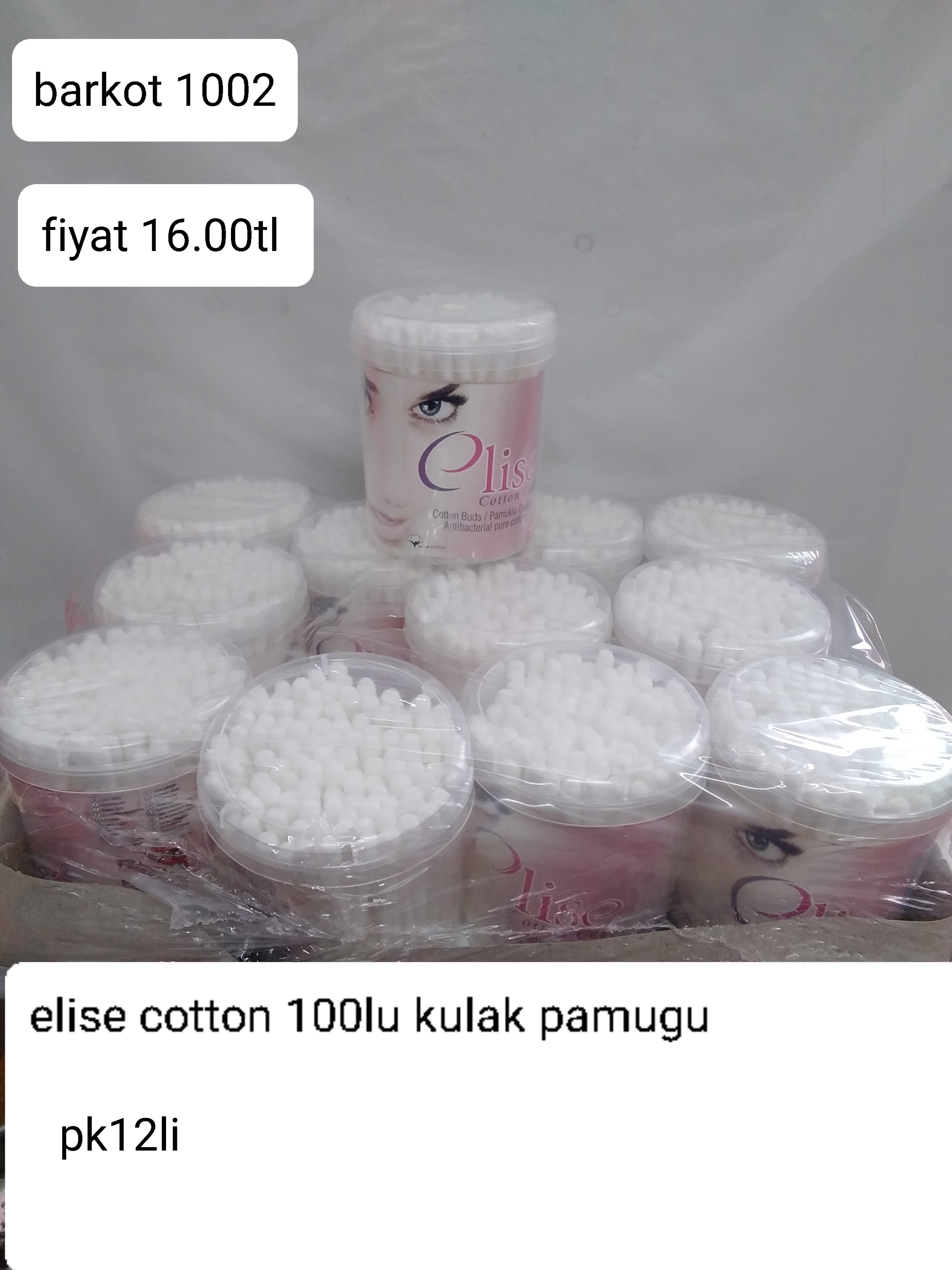 ELİSE COTTON KULAK PAMUĞU PK12Lİ 1002