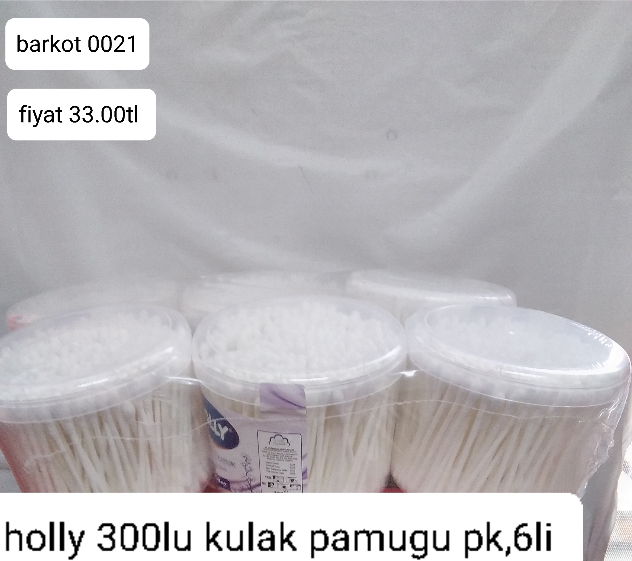 HOLLY 300LÜ KULAK PAMUĞU PK,6LI 0021