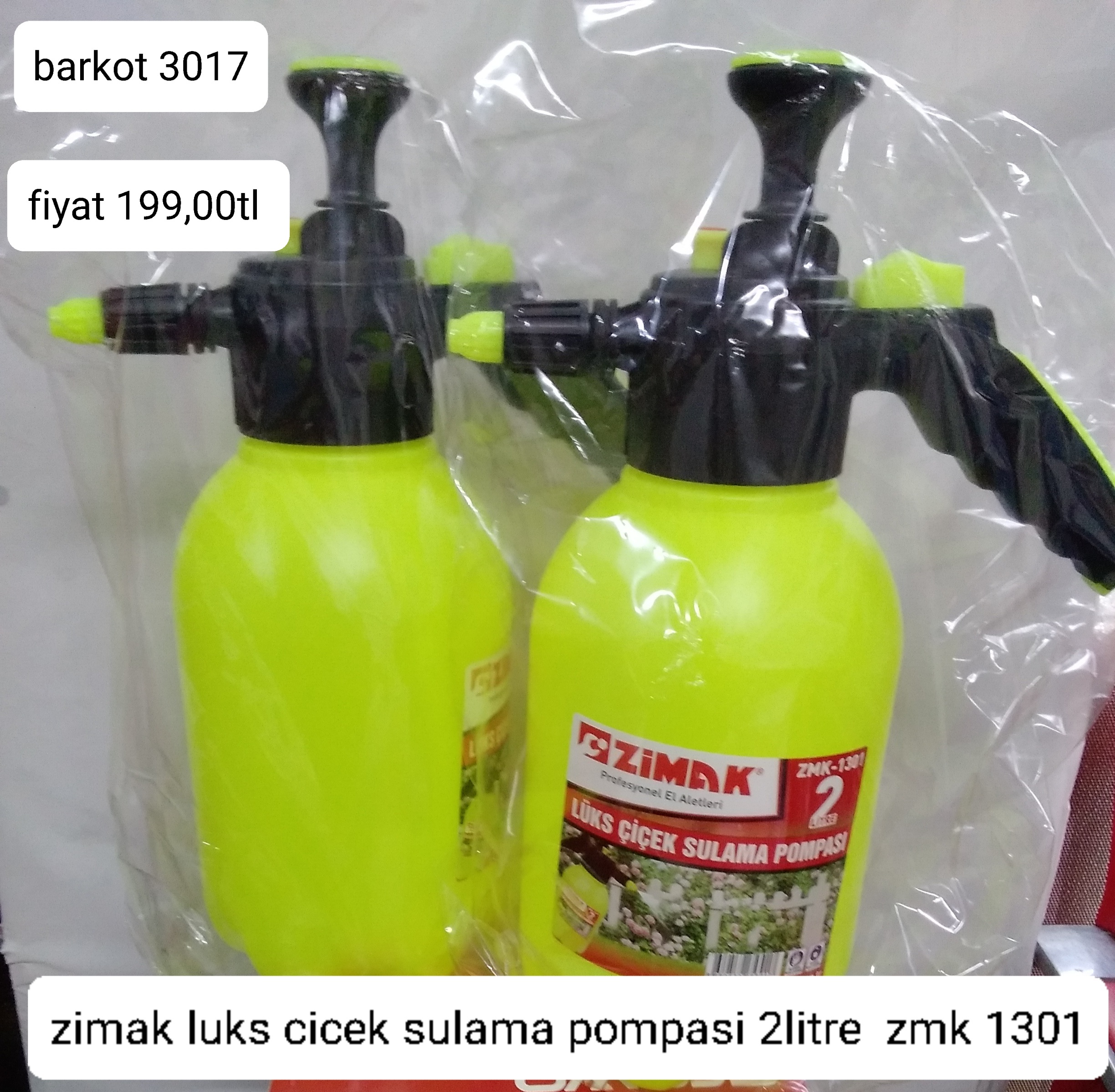 ZİMAK LÜKS ÇİÇEK SULAMA POMPASI 2LİTRE 3017