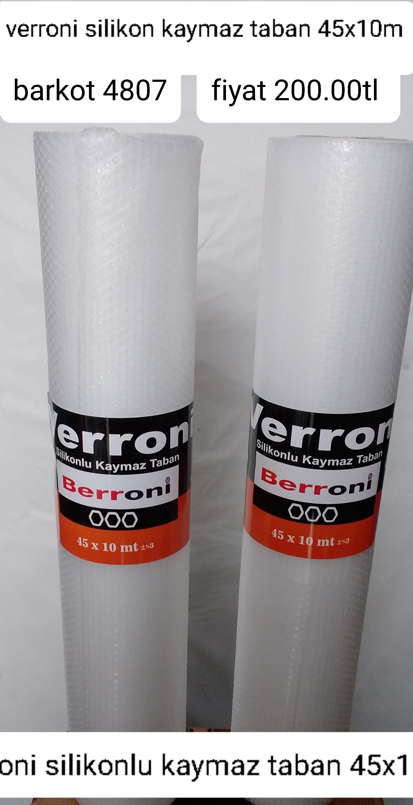 ONİ SİLİKONLU KAYMAZ TABAN 45×1 4807