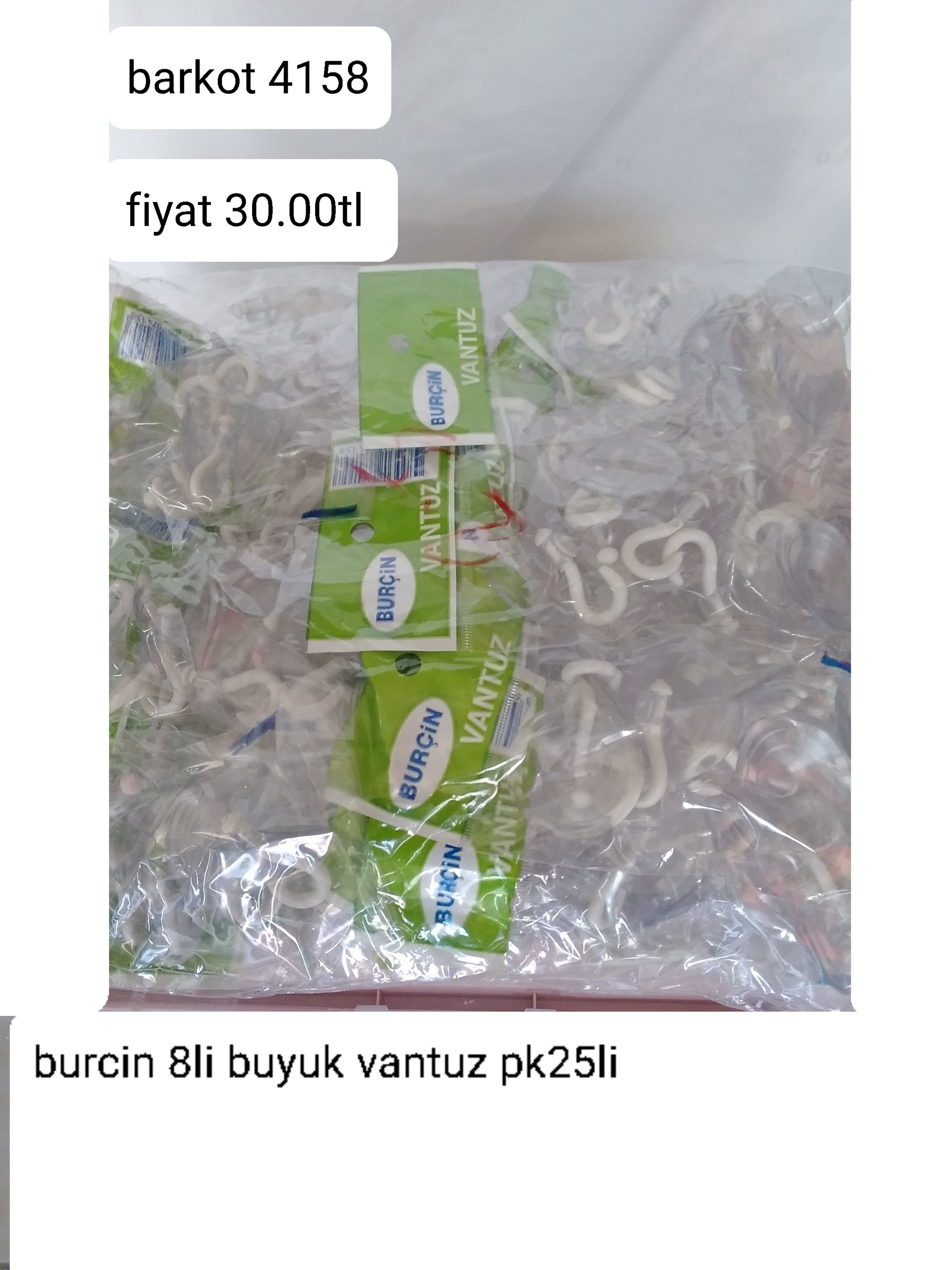 BURCİN 8 Lİ BÜYÜK VANTUZ PK25Lİ 4158