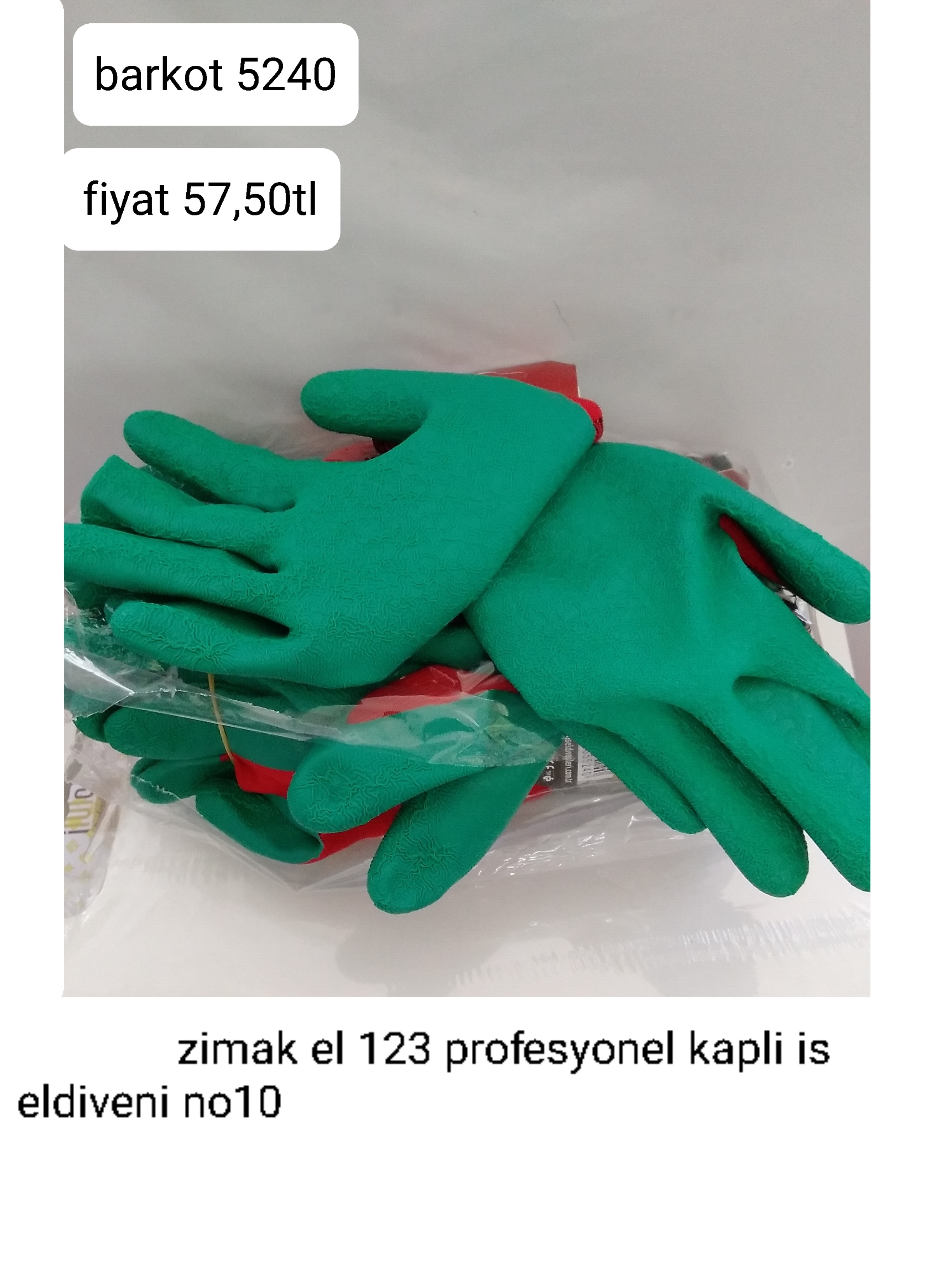 ZİMAK EL 123 PROFESYONEL KAPLI İŞ ELDİVENİ 5240