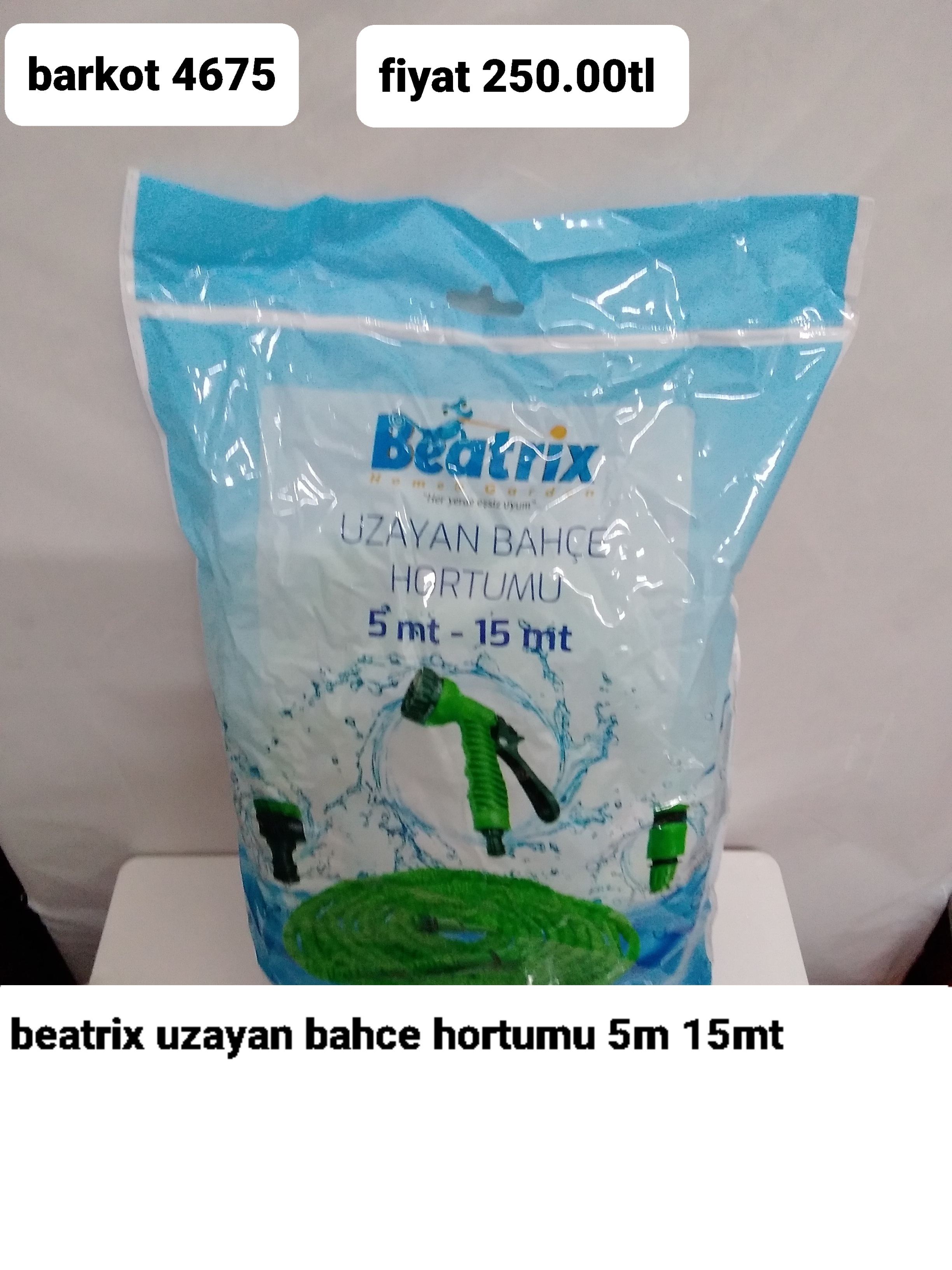 BEATRİX UZAYAN BAHÇE HORTUMU 5M 15MT 4675