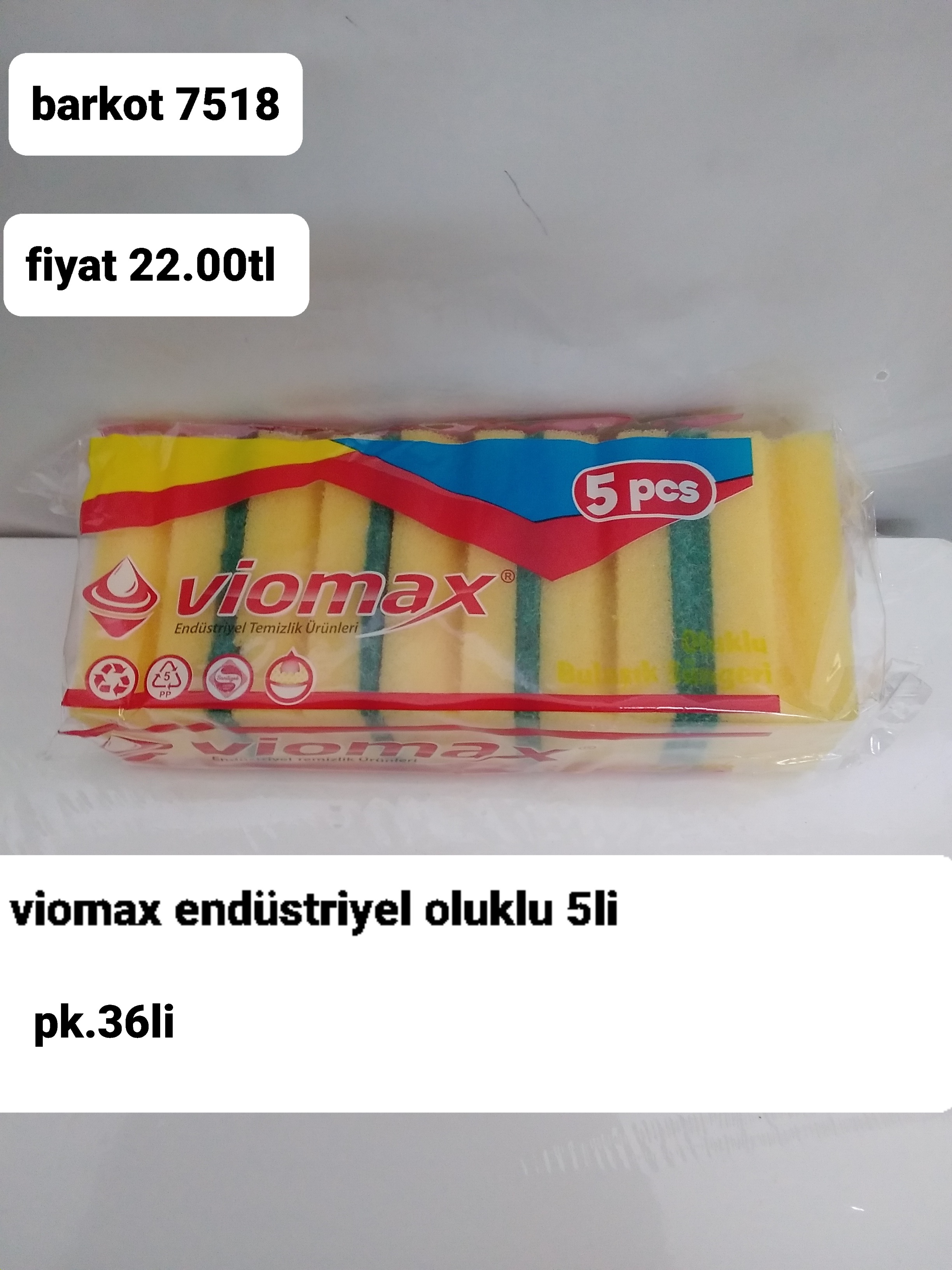 VİOMAX ENDÜSTRİYEL OLUKLU 5Lİ 7518