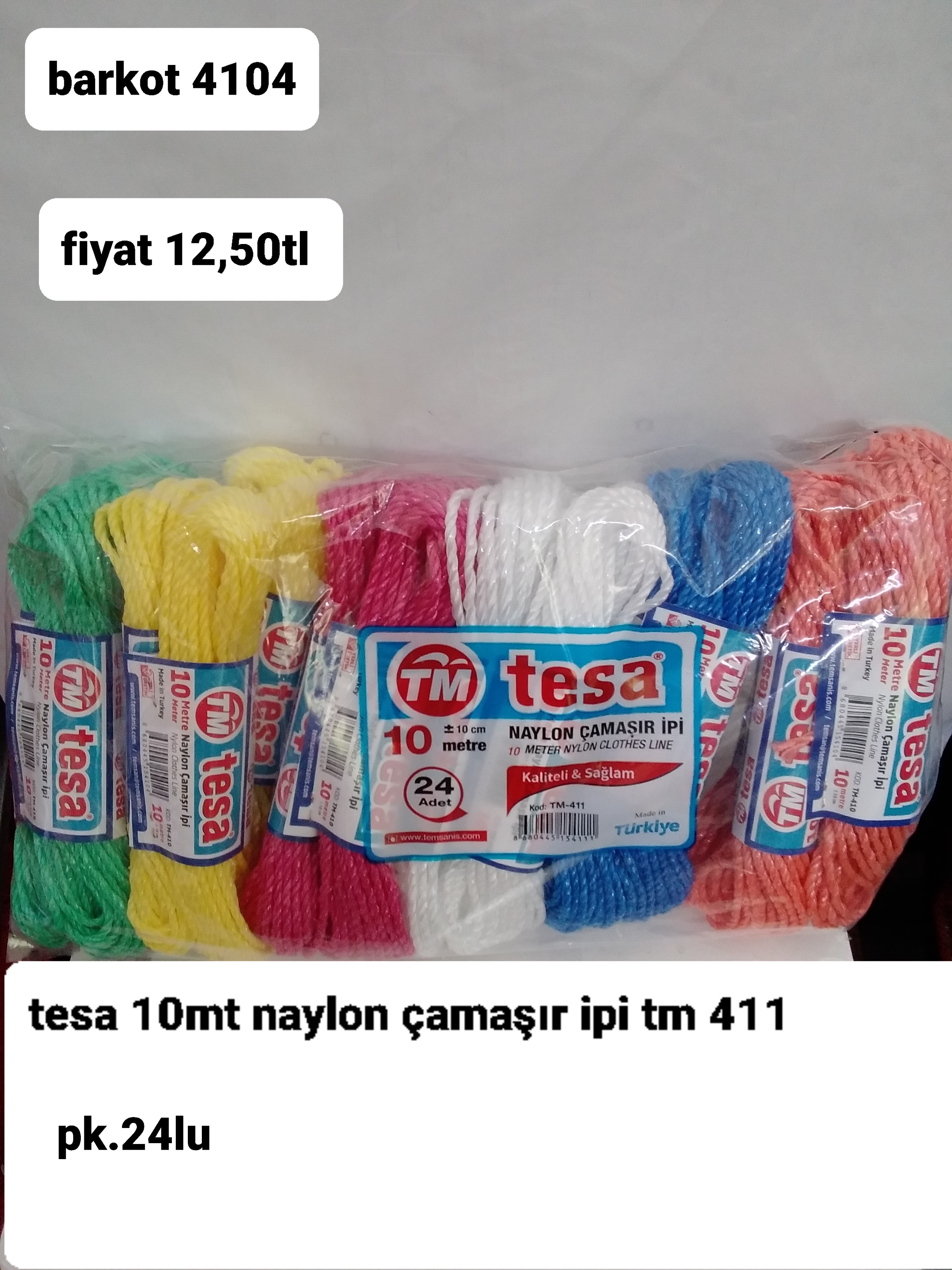 TESA 10MT NAYLON ÇAMAŞIR İPİ TM 411 4104
