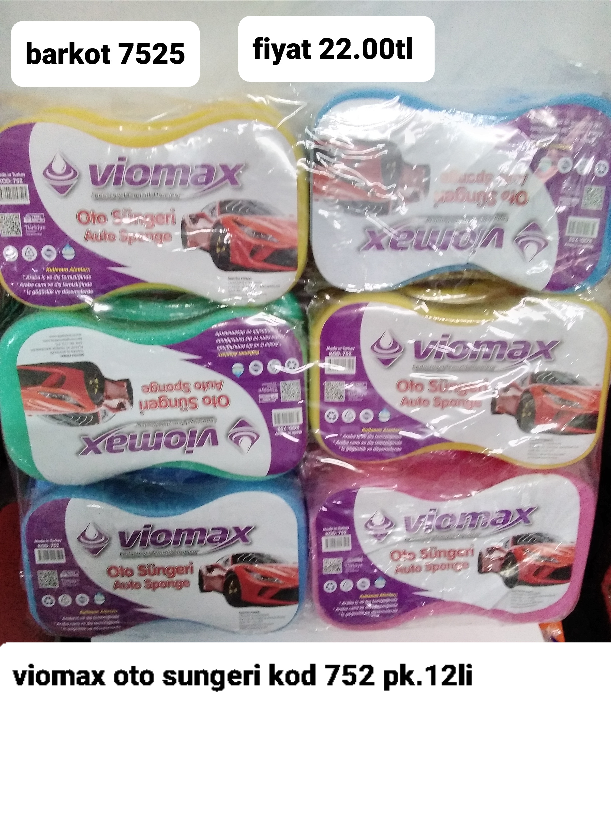 VİOMAX OTO SÜNGERİ 7525