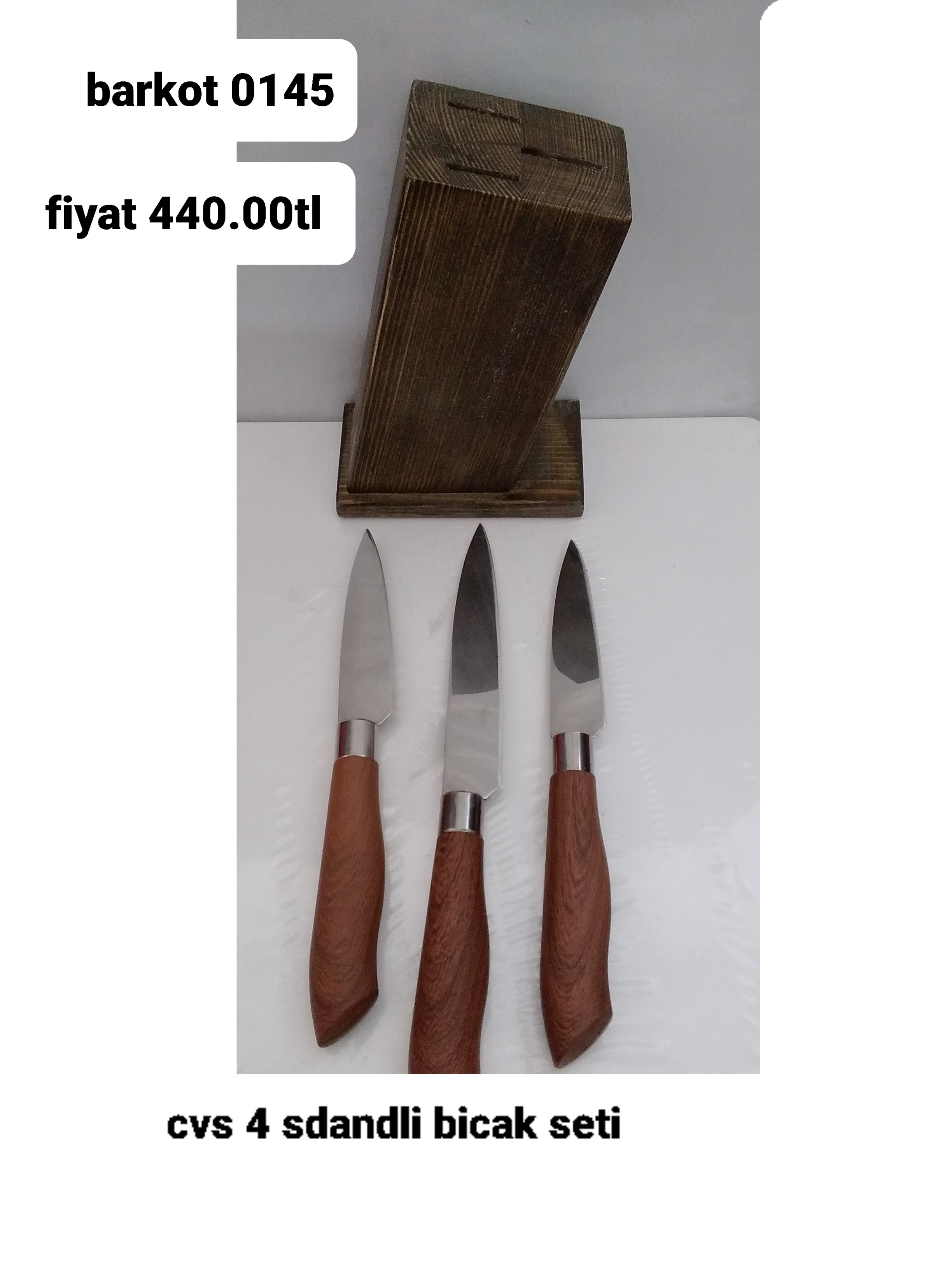 CVS 4 STANDLI BIÇAK SETİ 0145
