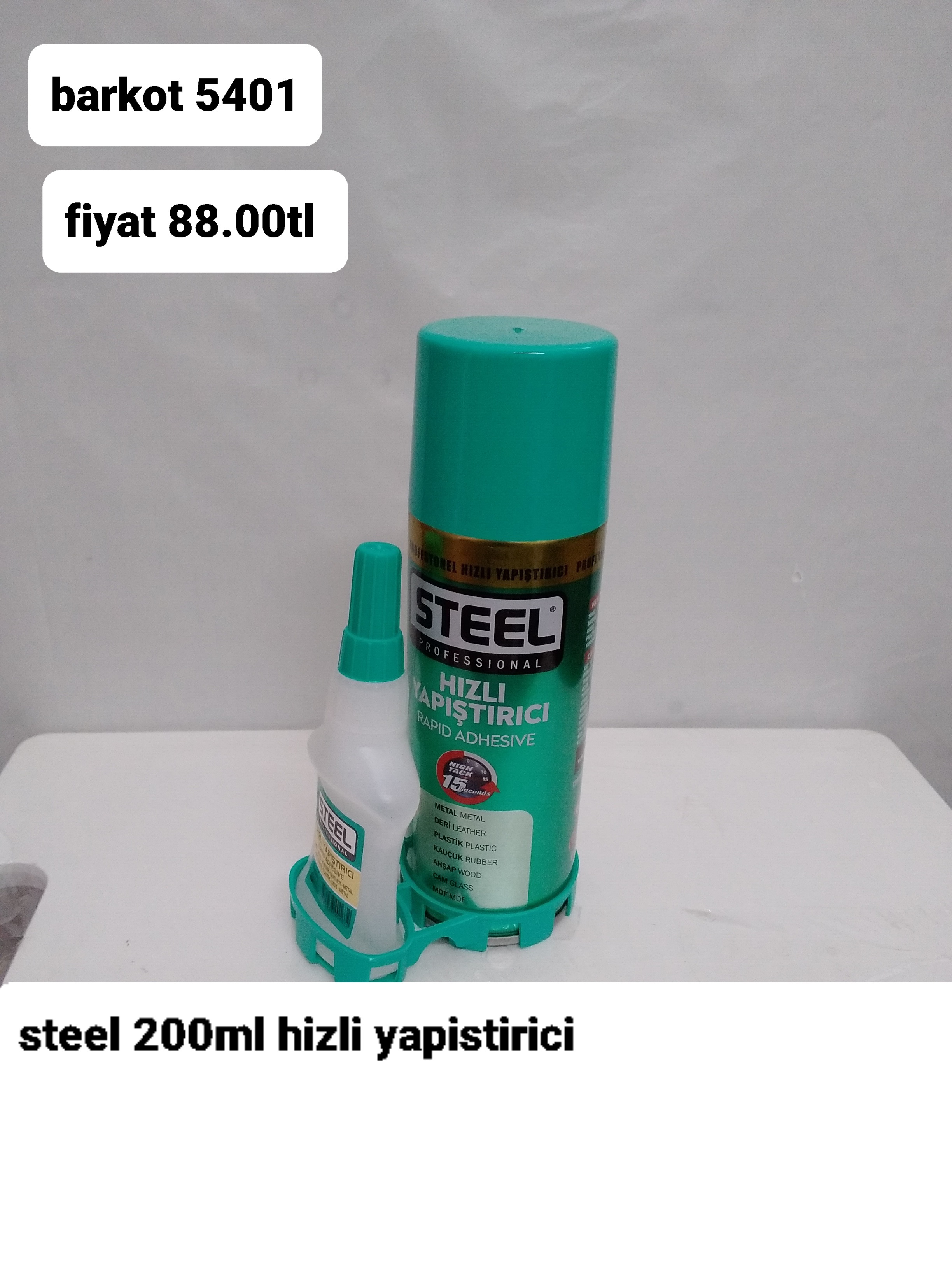 STEEL 200ML HIZLI YAPIŞTIRICI 5401