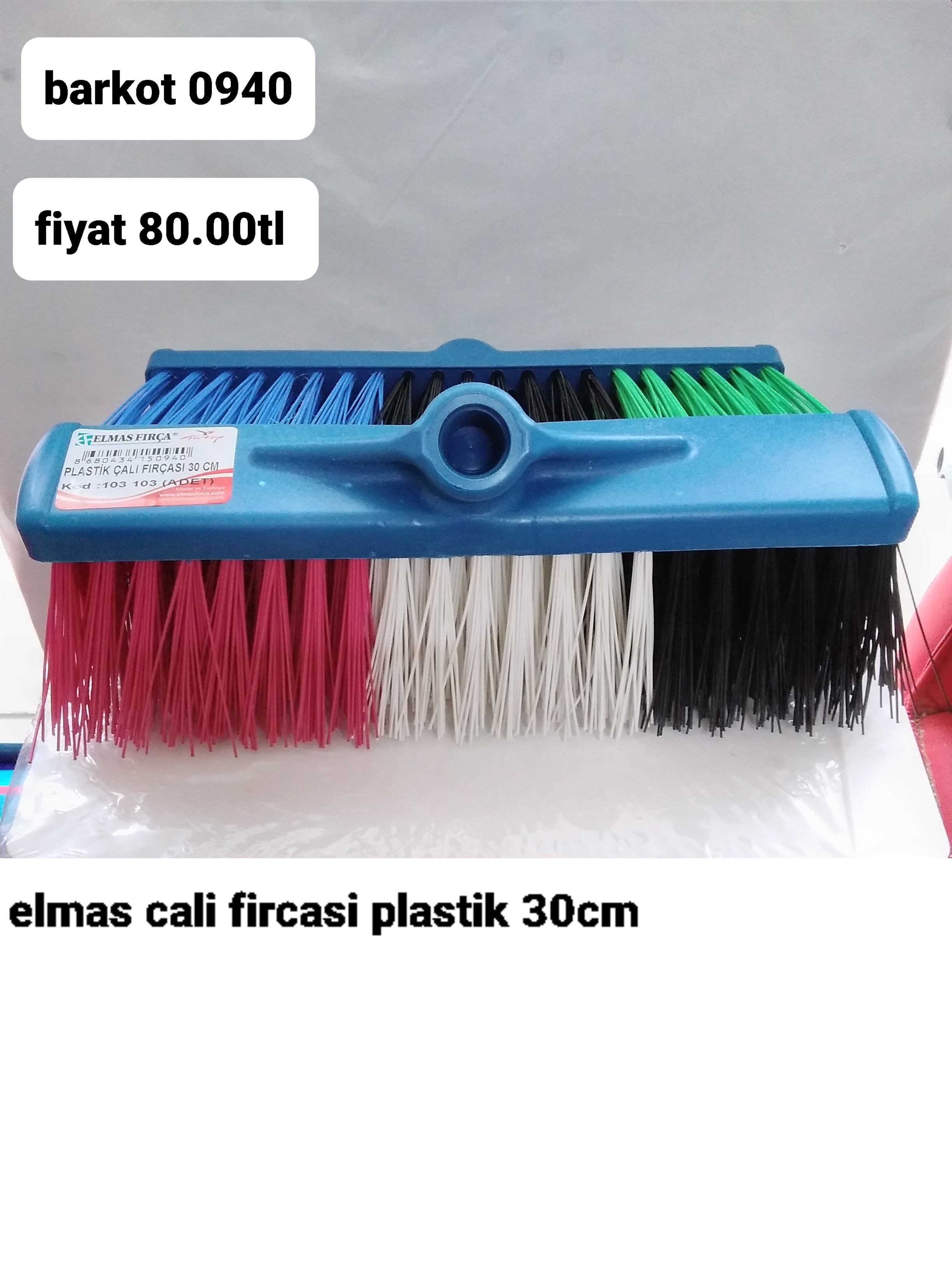 ELMAS ÇALI FIRÇASI PLASTİK 30 CM 0940