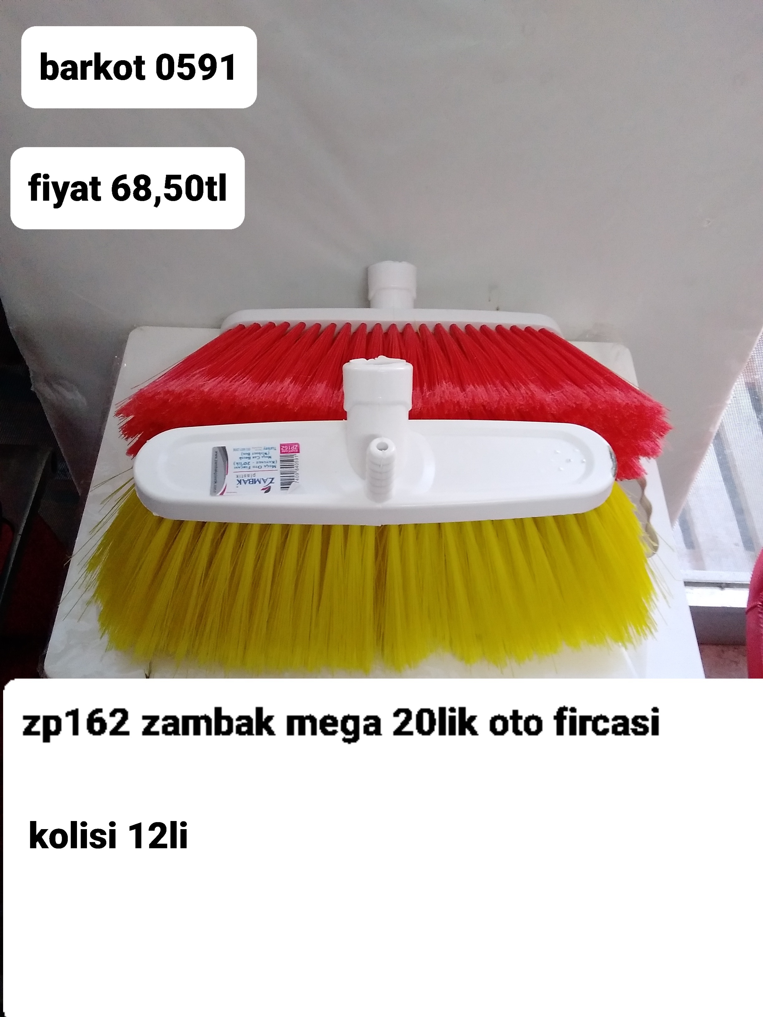 ZP 162 ZAMBAK MEGA 20LİK OTO FIRÇASI 0591