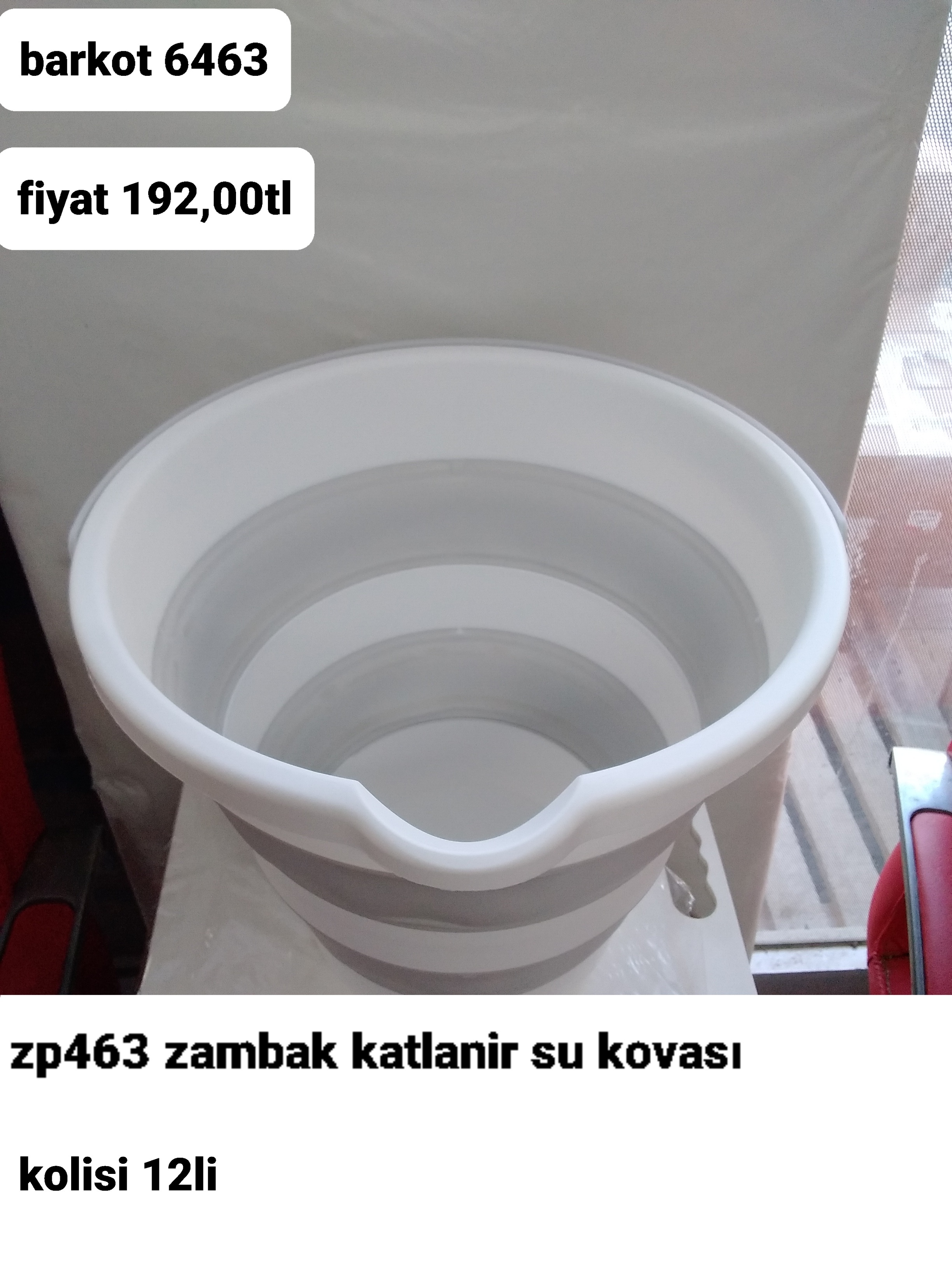 ZP 463 ZAMBAK KATLANIR SU KOVASI 6463