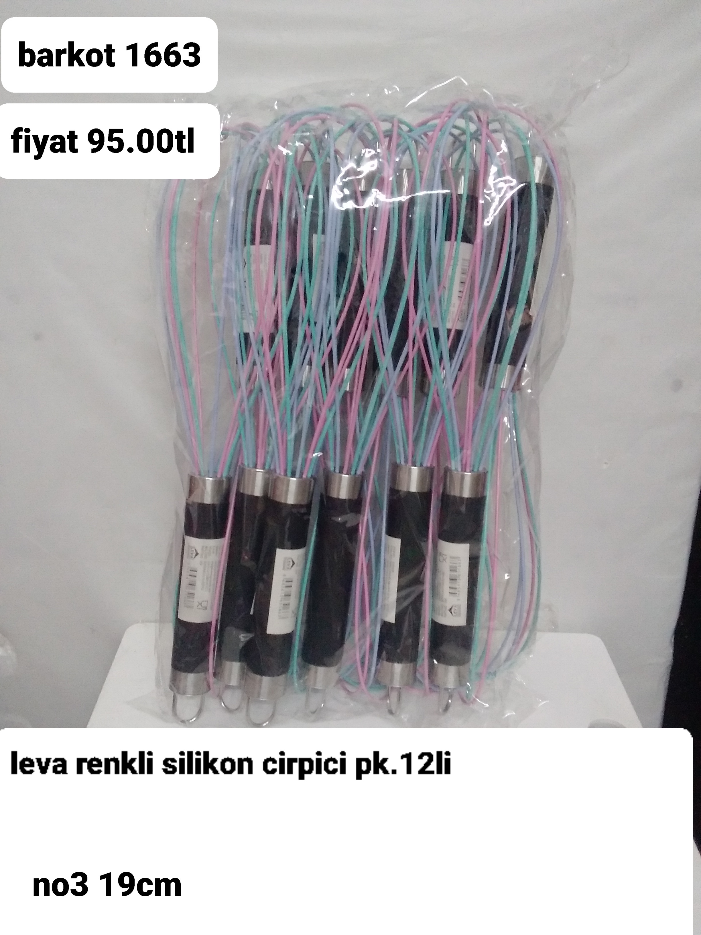 LEVA RENKLİ SİLİKON ÇIRPICI 19CM 1663