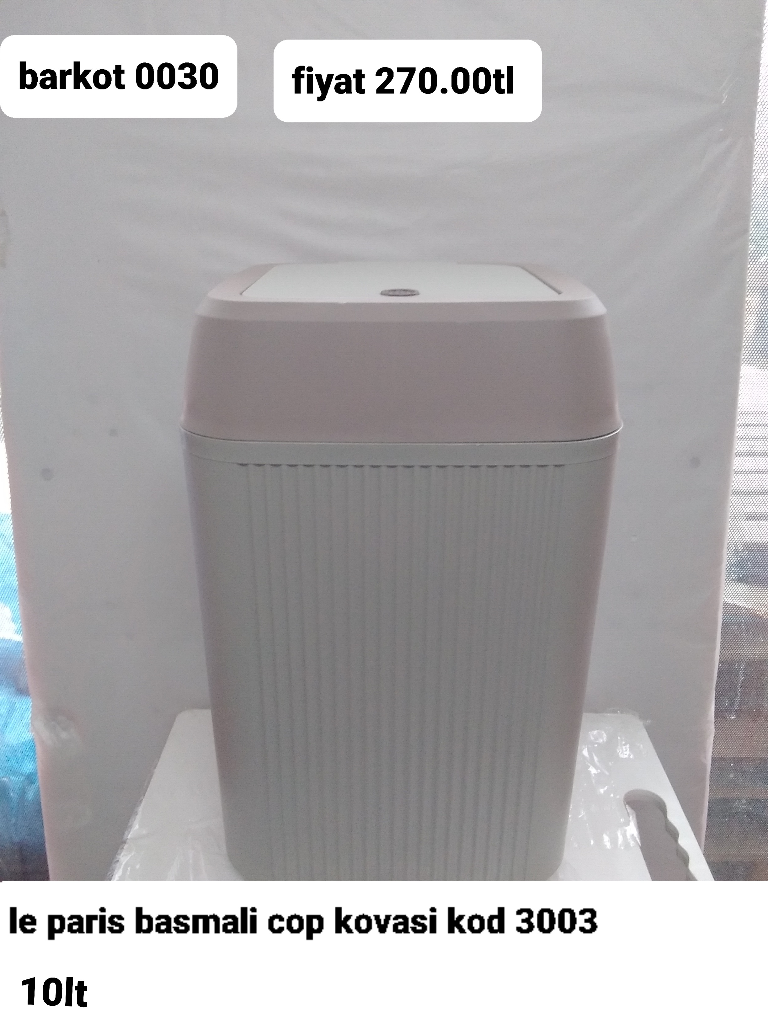 LE PARİS BASMALI ÇÖP KOVASI 10LT 0030