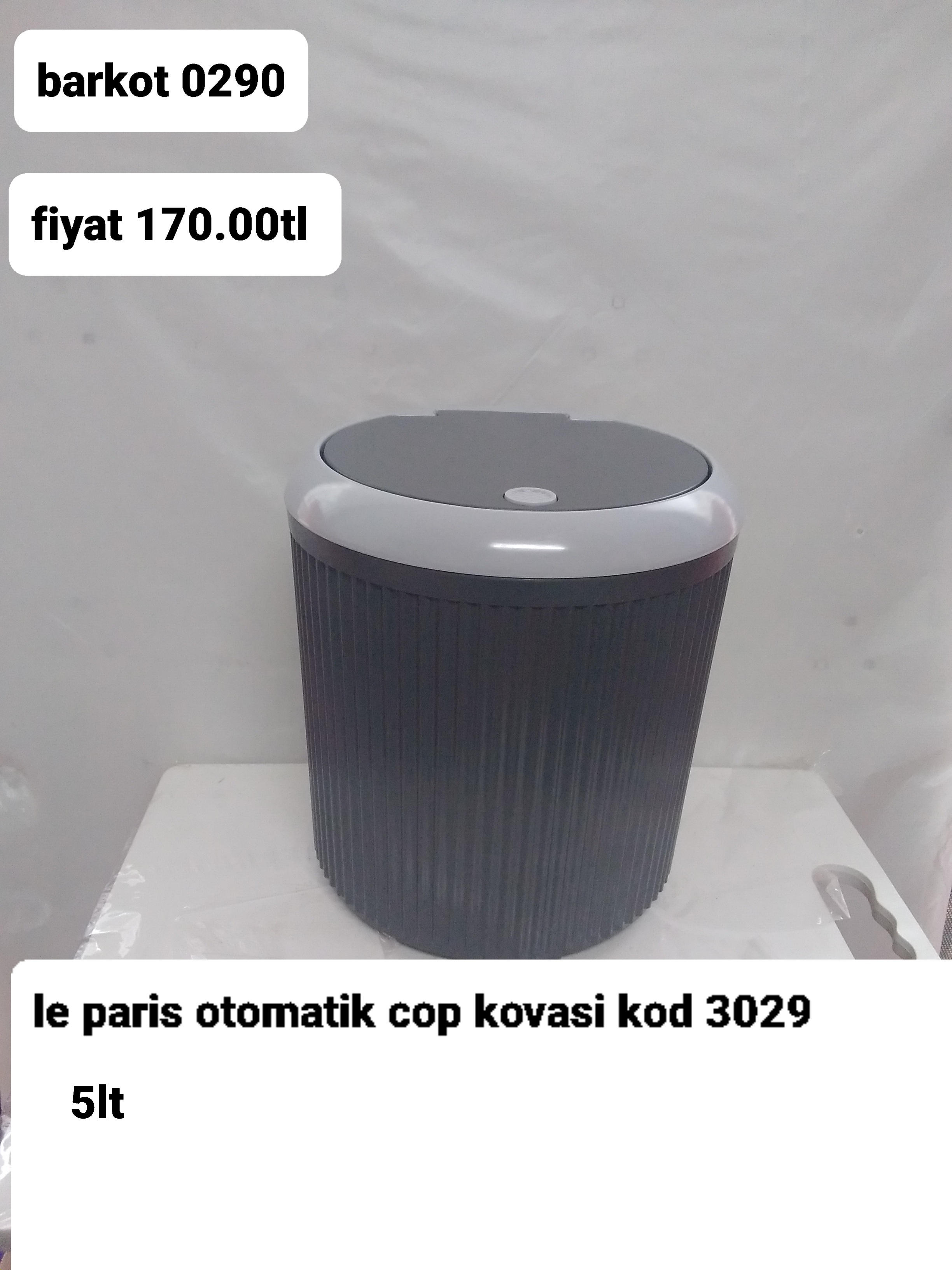 LE PARİS OTOMATİK ÇÖP KOVASI 5LT 0290