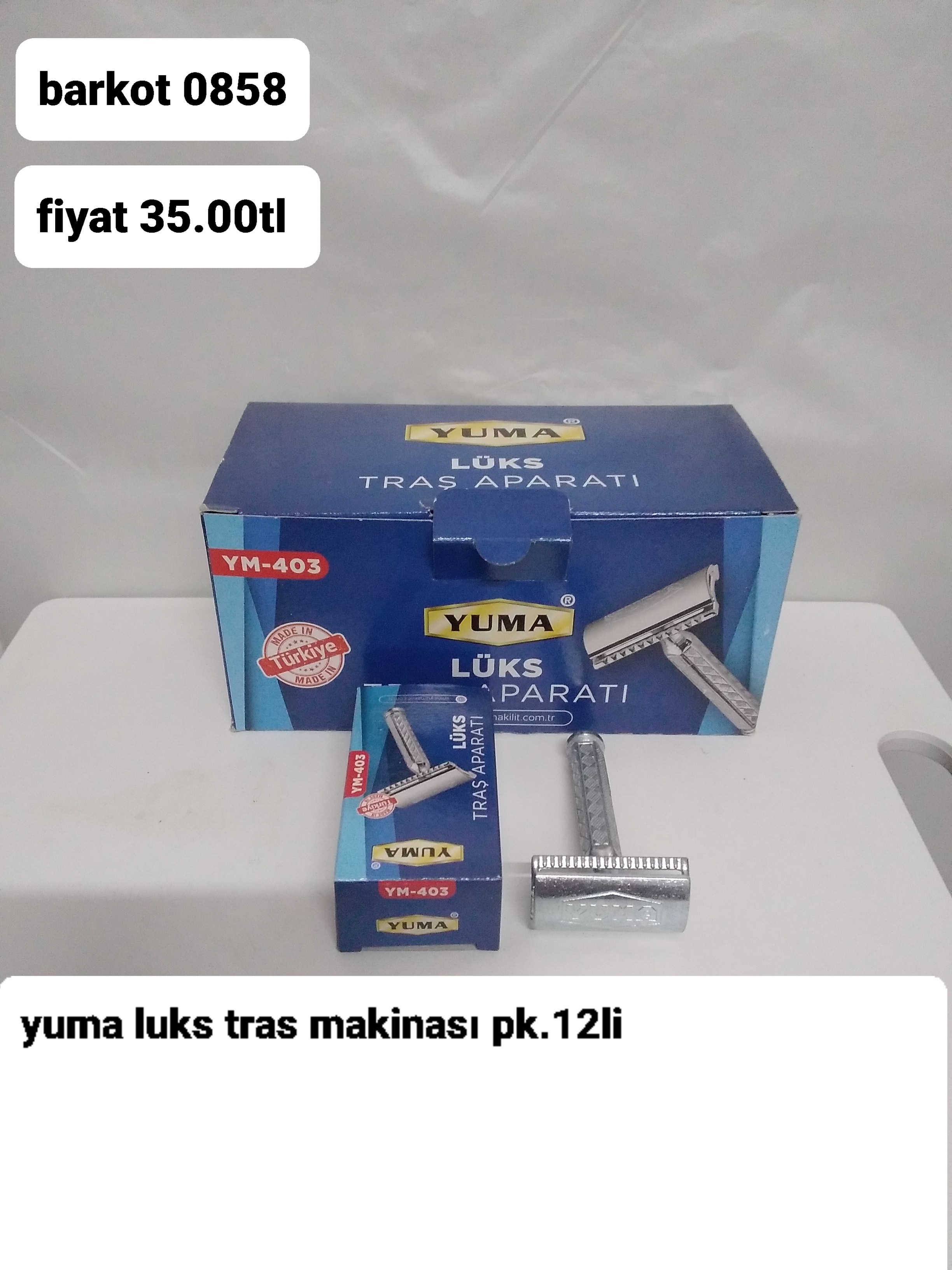 YUMA LÜKS TRAŞ MAKİNESİ 0858