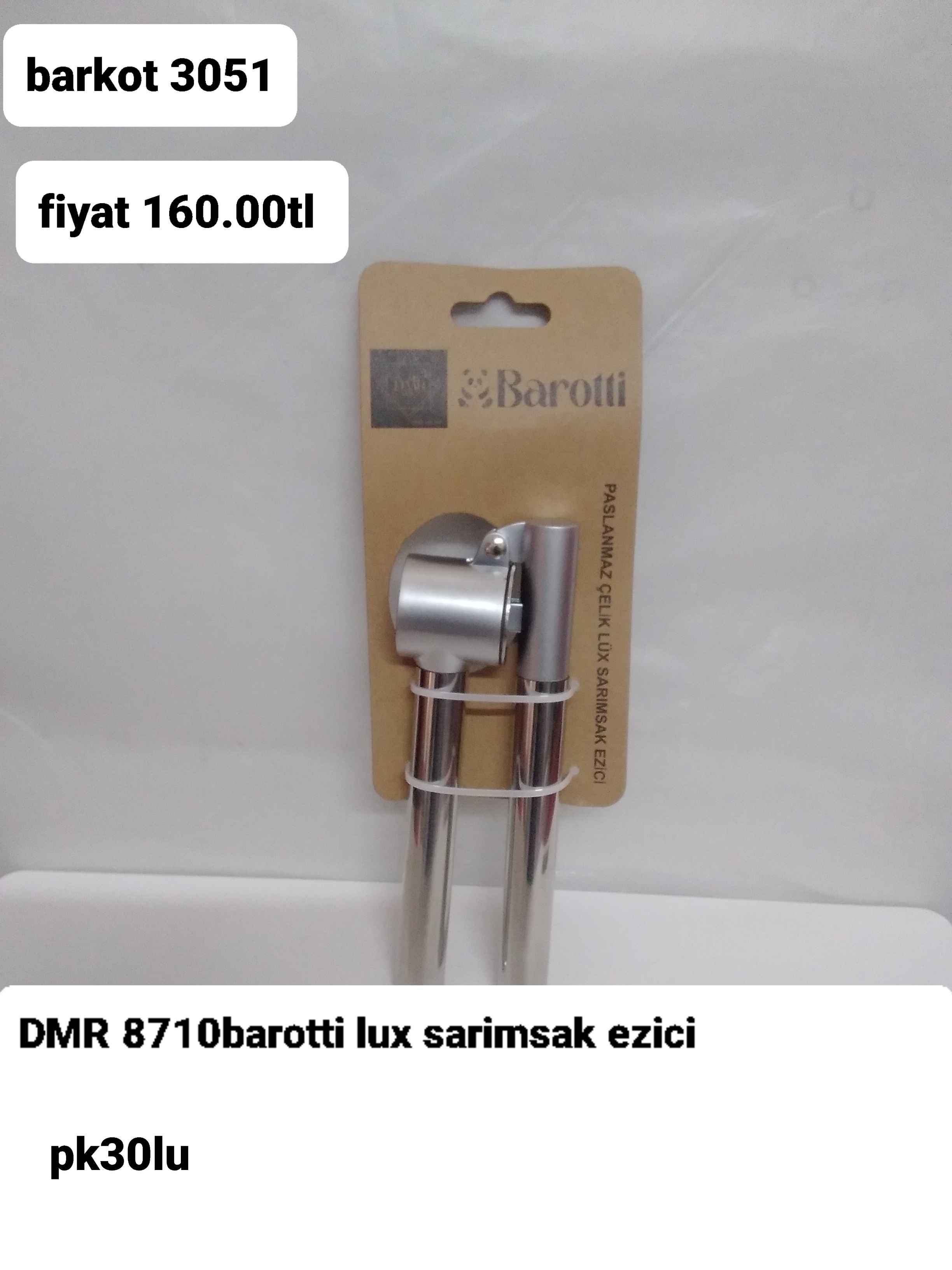 DMR 8710 BAROTTİ LÜKS SARIMSAK EZİCİ 3051