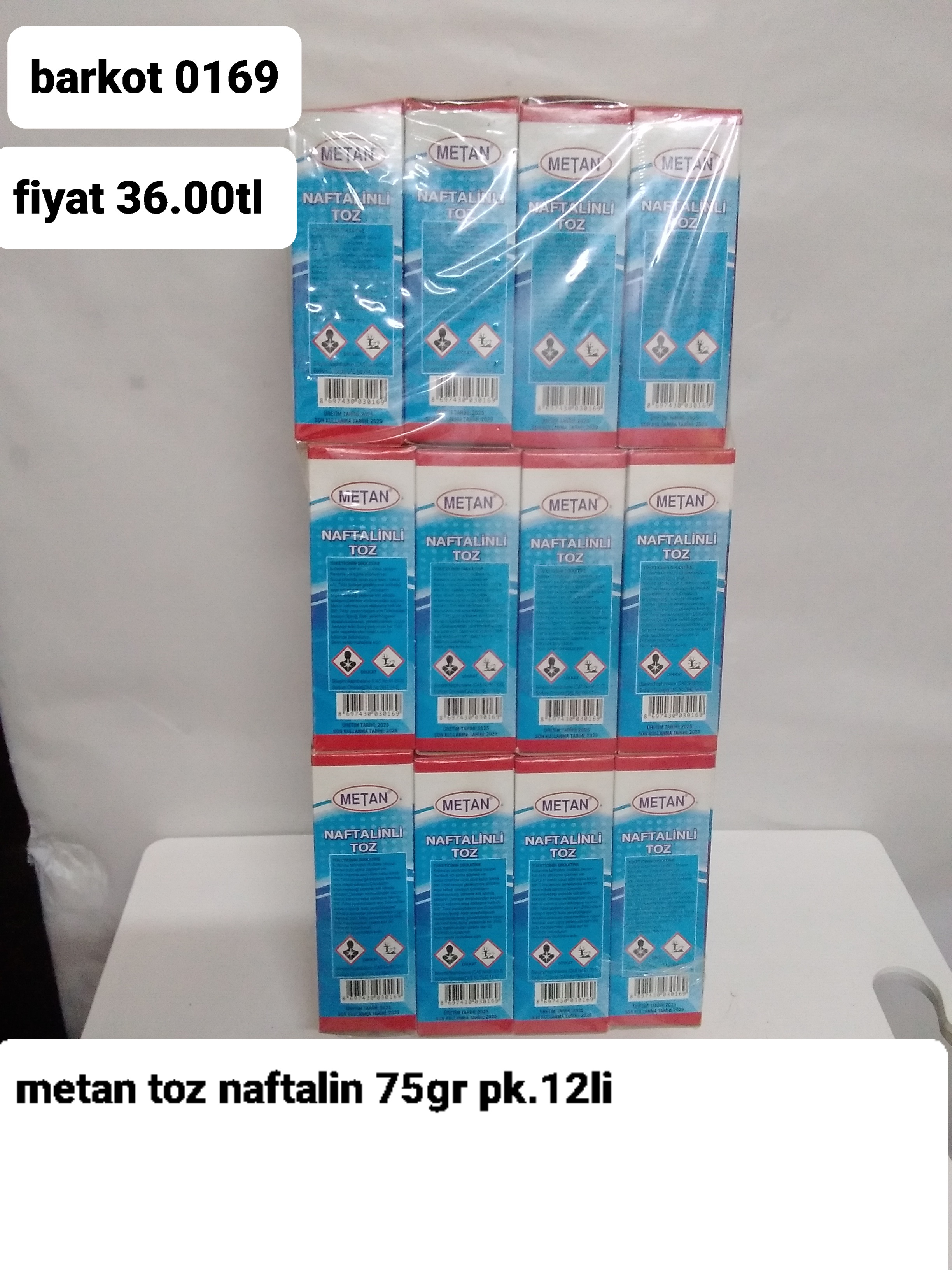 METAN TOZ NAFTALİN 75GR 0169