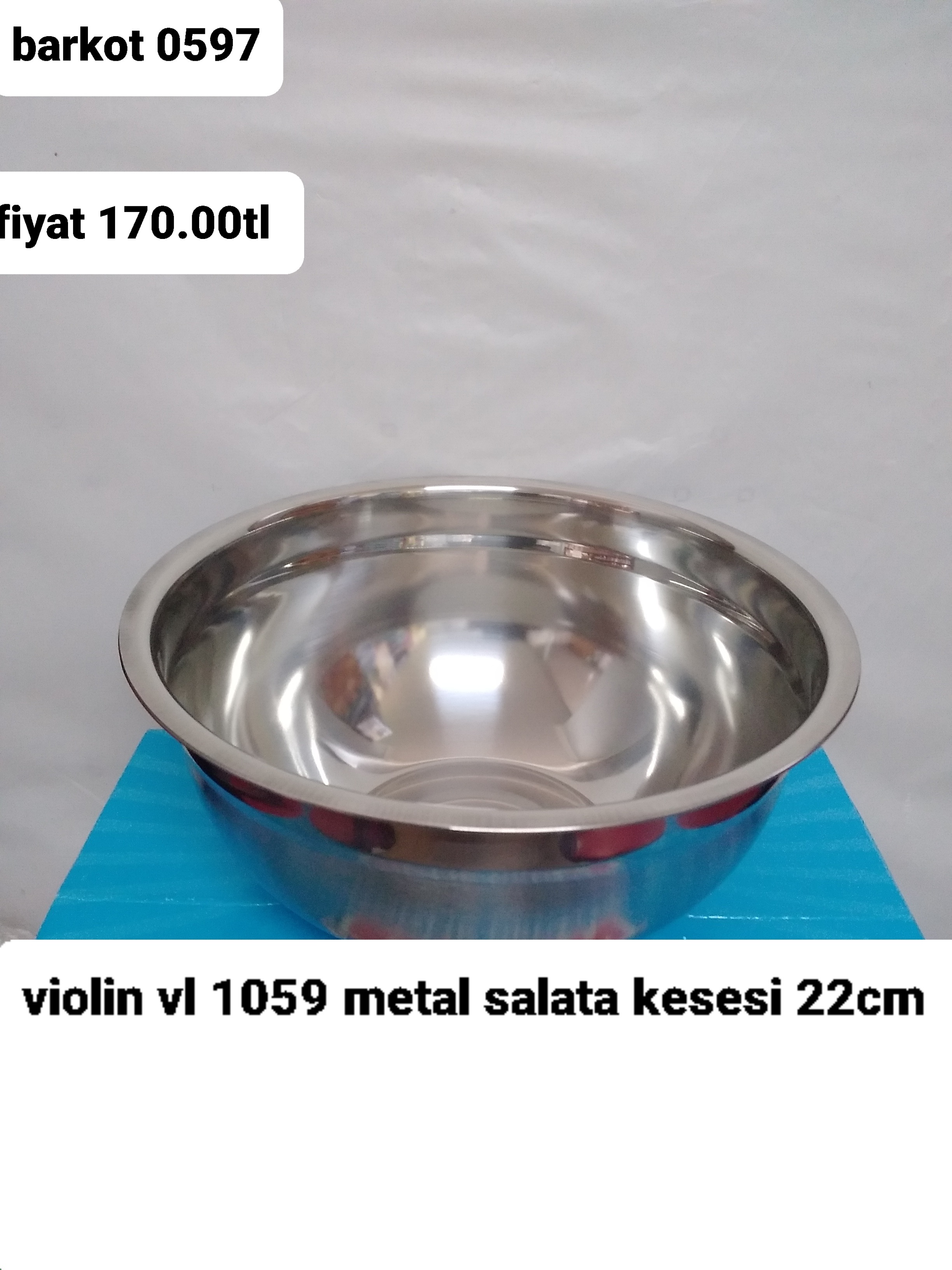 VİOLİN METAL SALATA KESESİ 22CM 0597