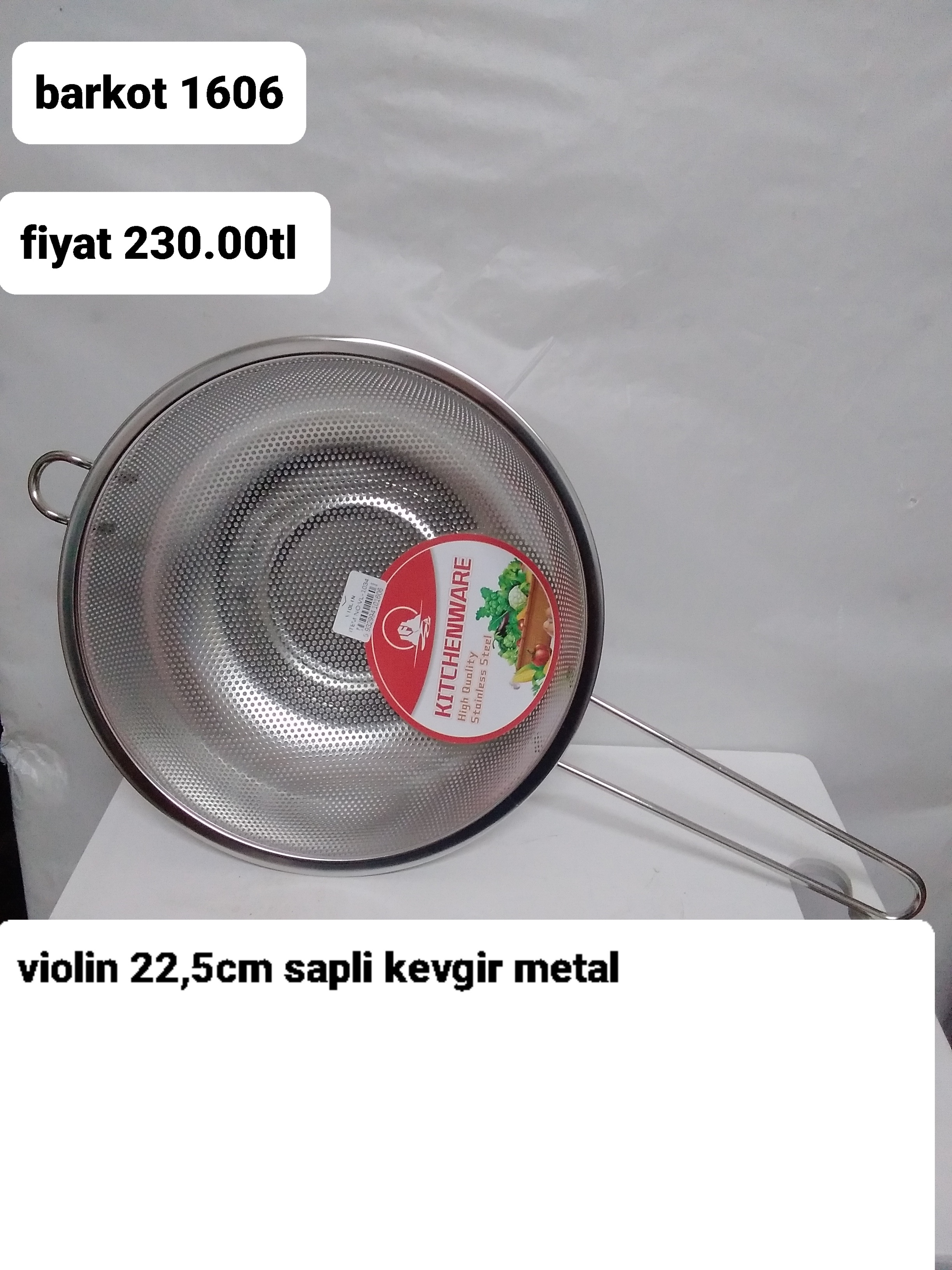 VİOLİN 22,5CM SAPLI KEVİR METAL 1606
