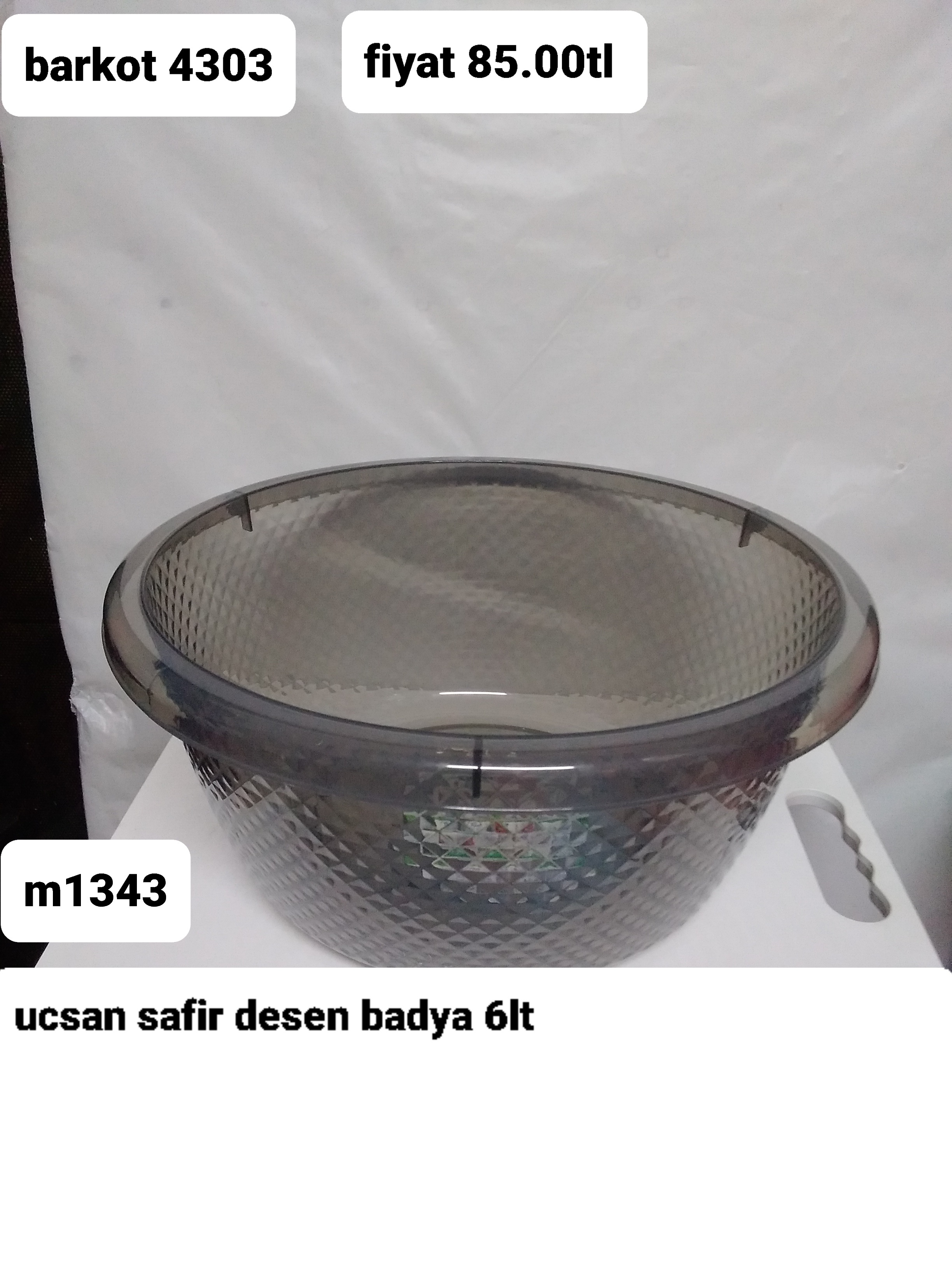 ÜÇSAN SAFİR DESEN BADYA 6LT 4303