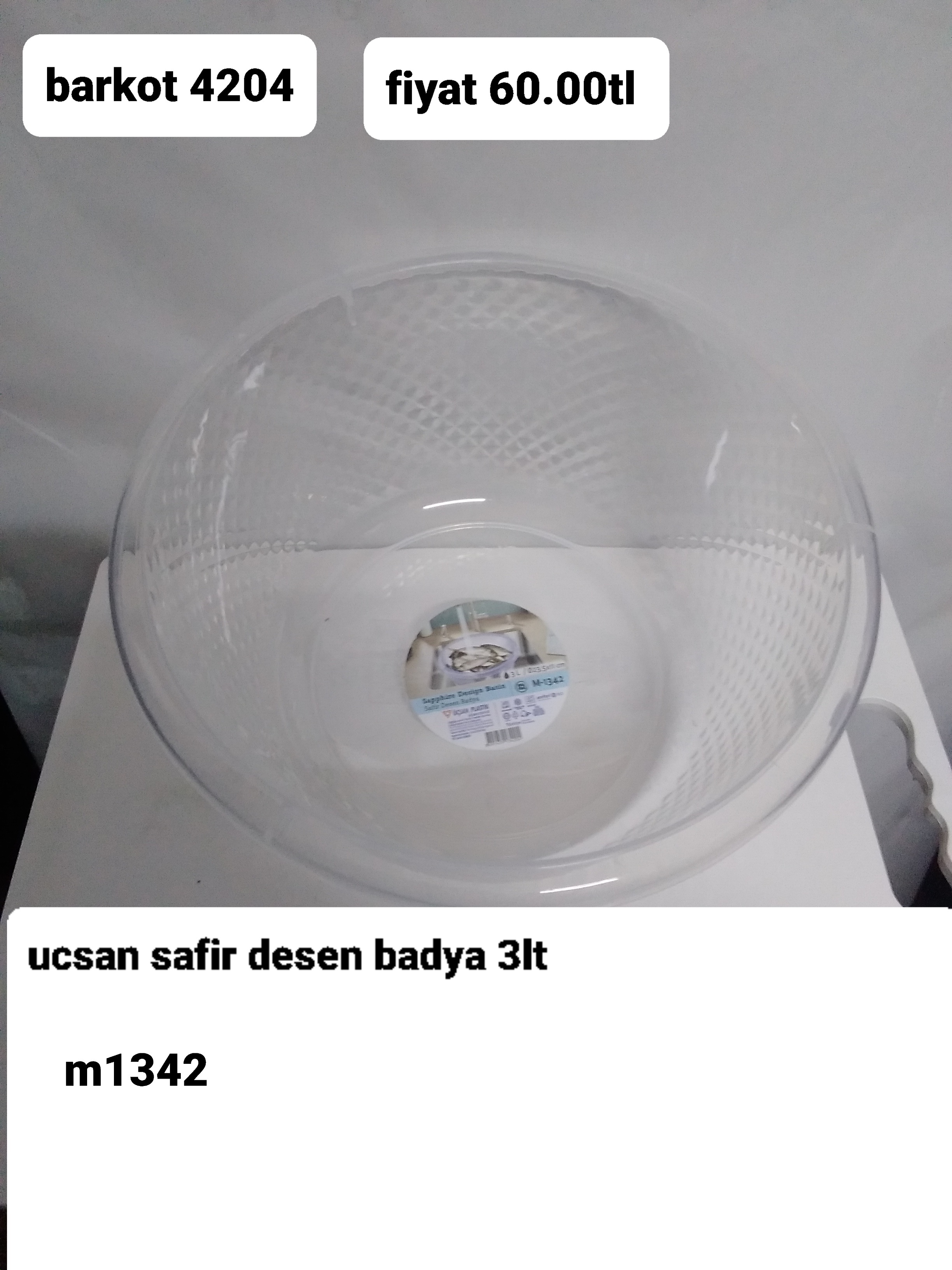 ÜÇSAN SAFİR DESEN BADYA 3LT 1342