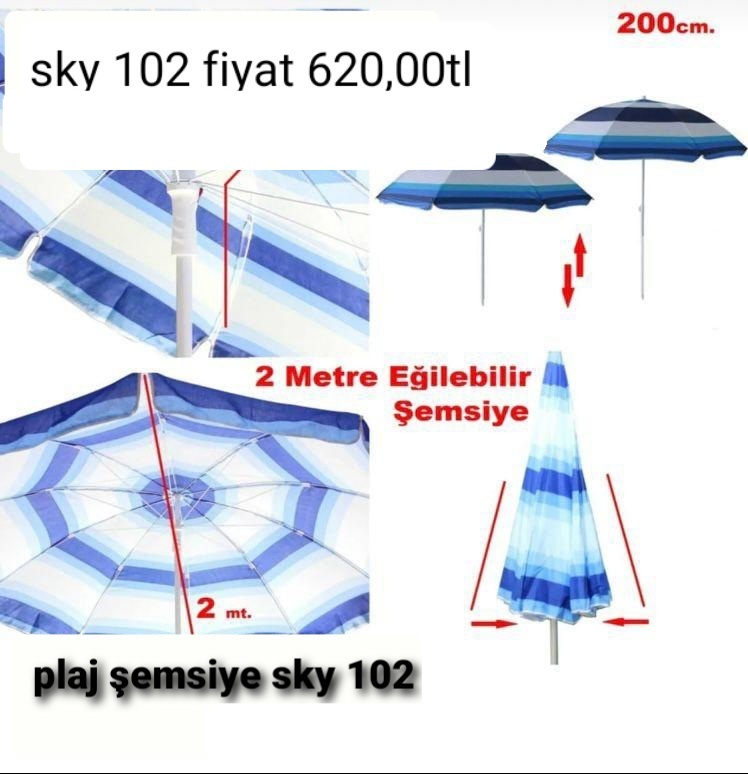 PLAJ ŞEMSİYE SKY 102 