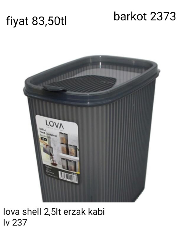 LOVA SHELL 2,5LT EZAK KABI LV 237 2373