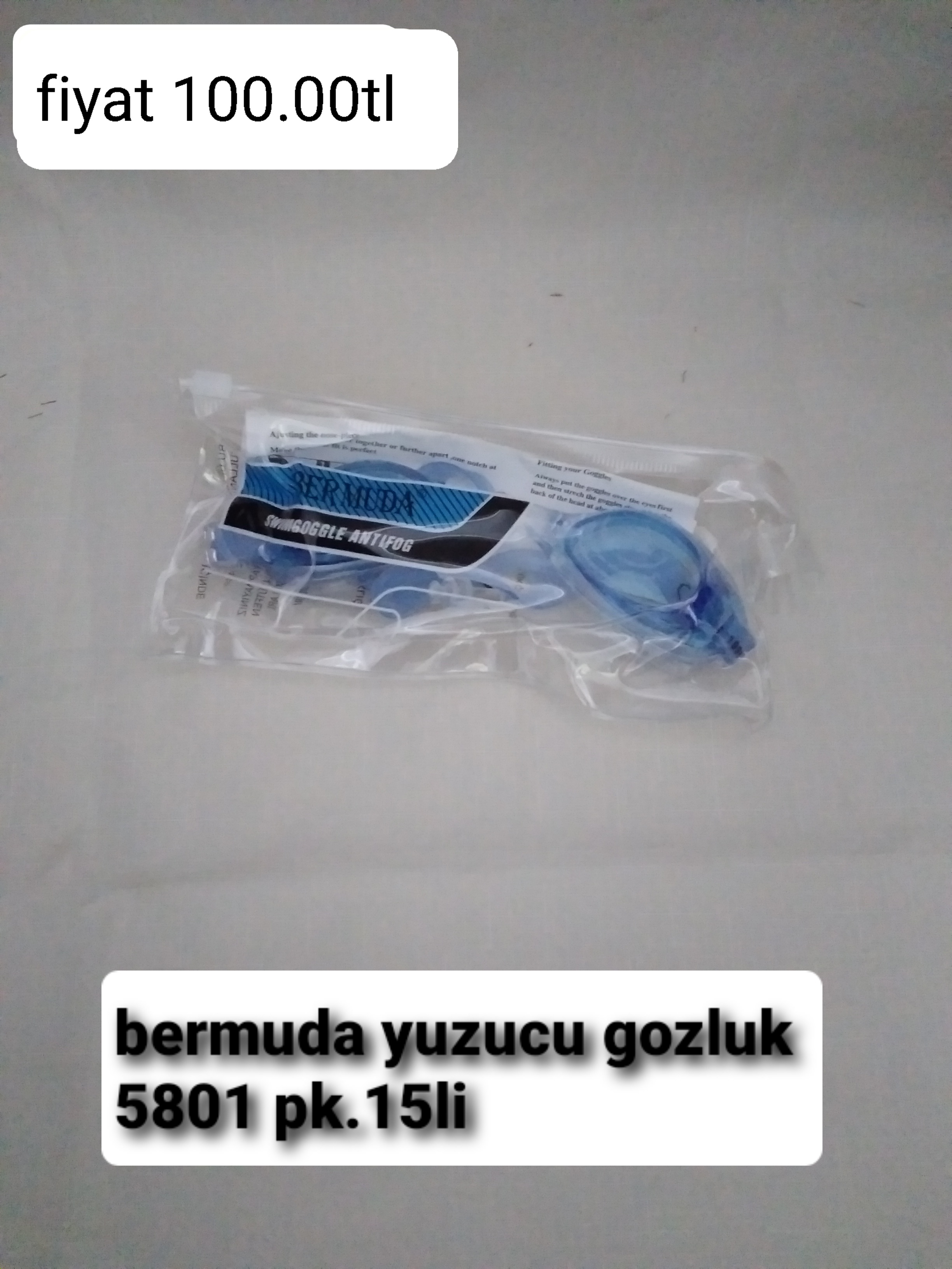 BERMUDA YÜZÜCÜ GÖZLÜK 5801